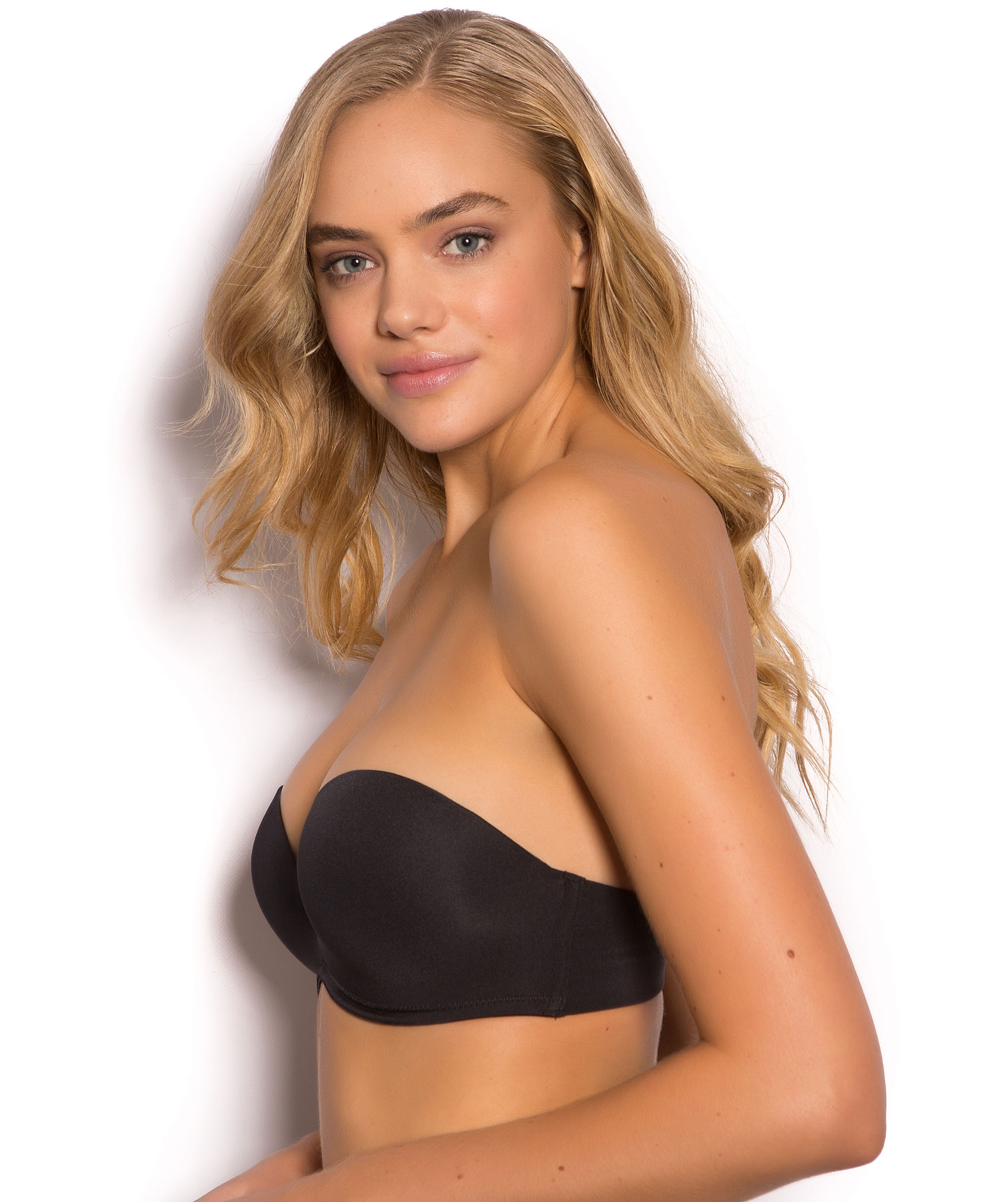Strapless double push up bra