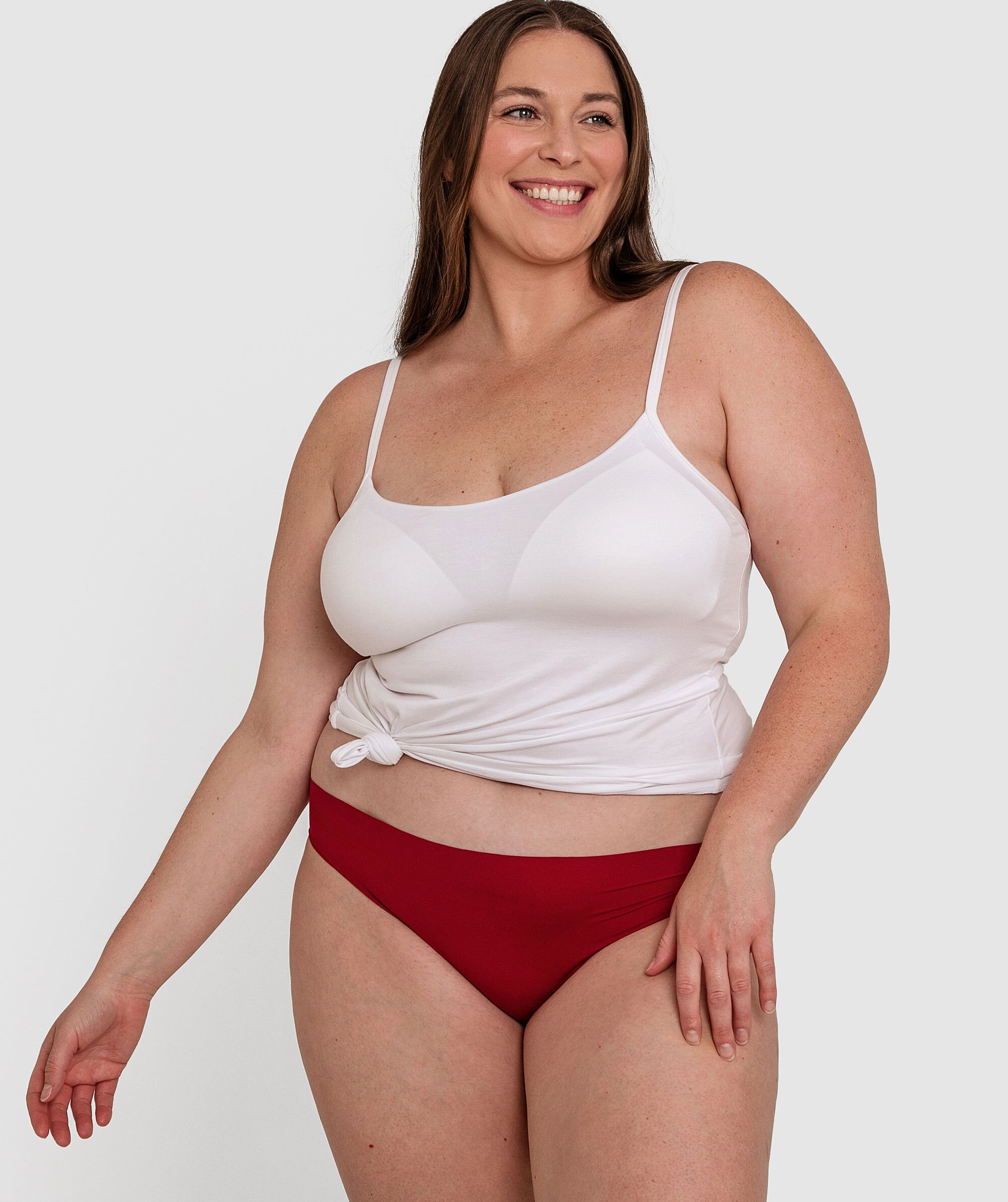 Smooth Comfort Bikini Brief - Dark Red