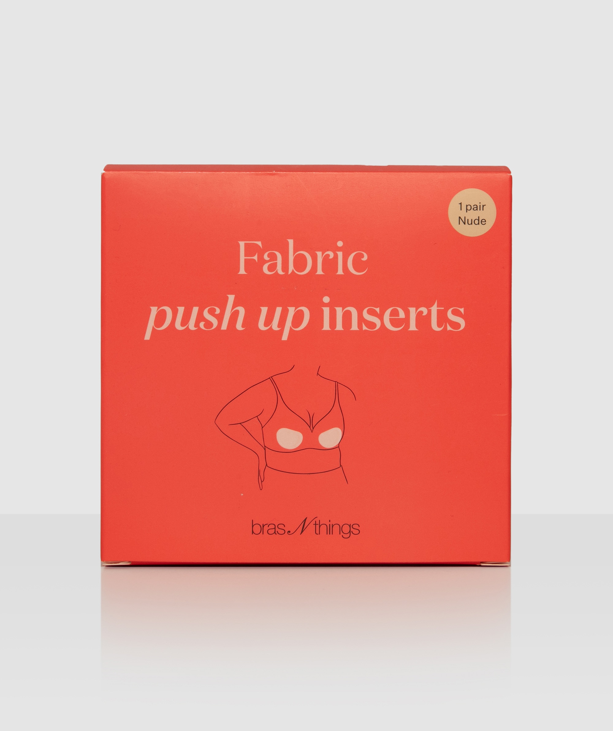 Adhesive Fabric Push Up Pads - Nude