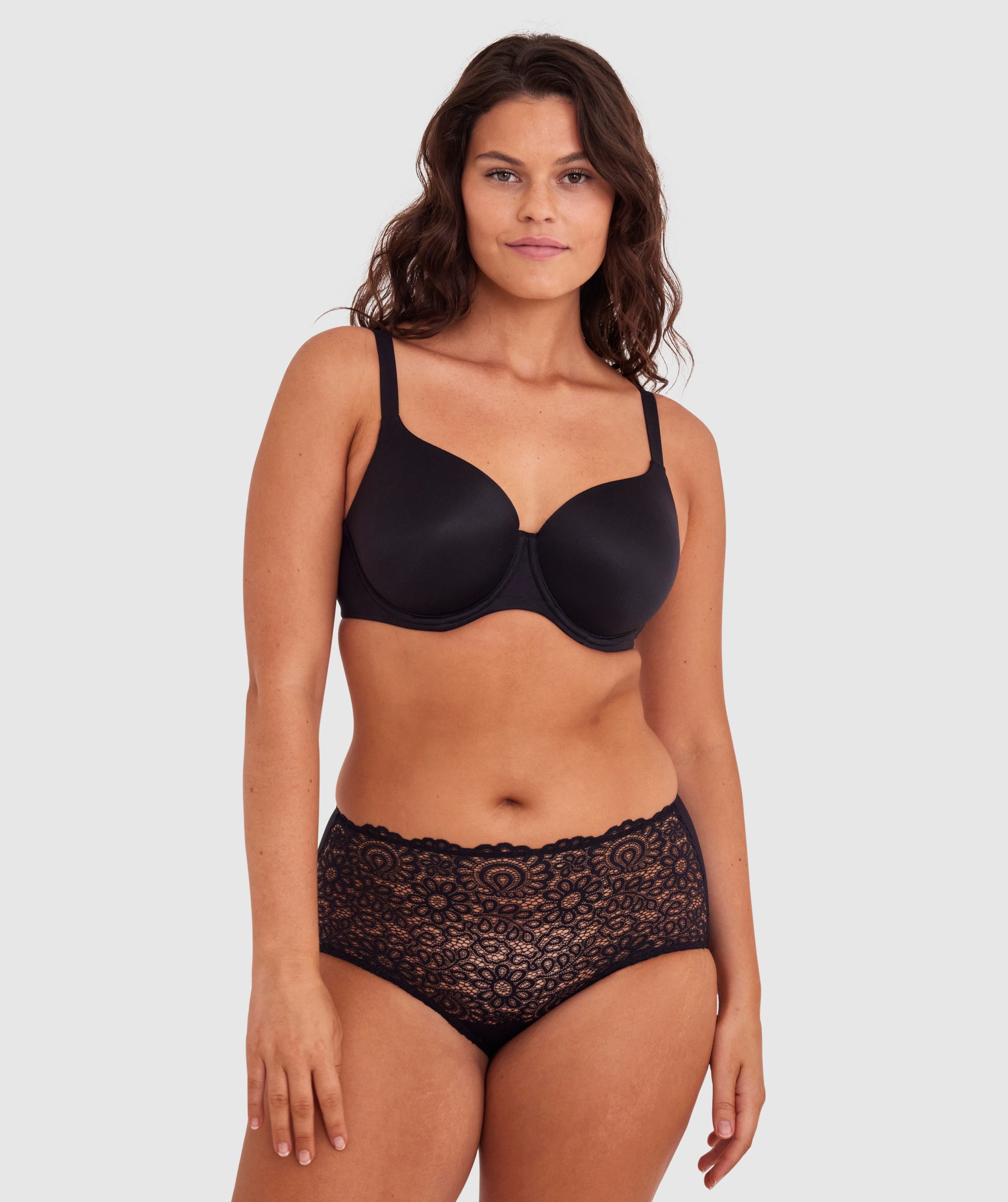 Bras N Things Inner Essence Full Cup Plunge Bra - Black | 01325402