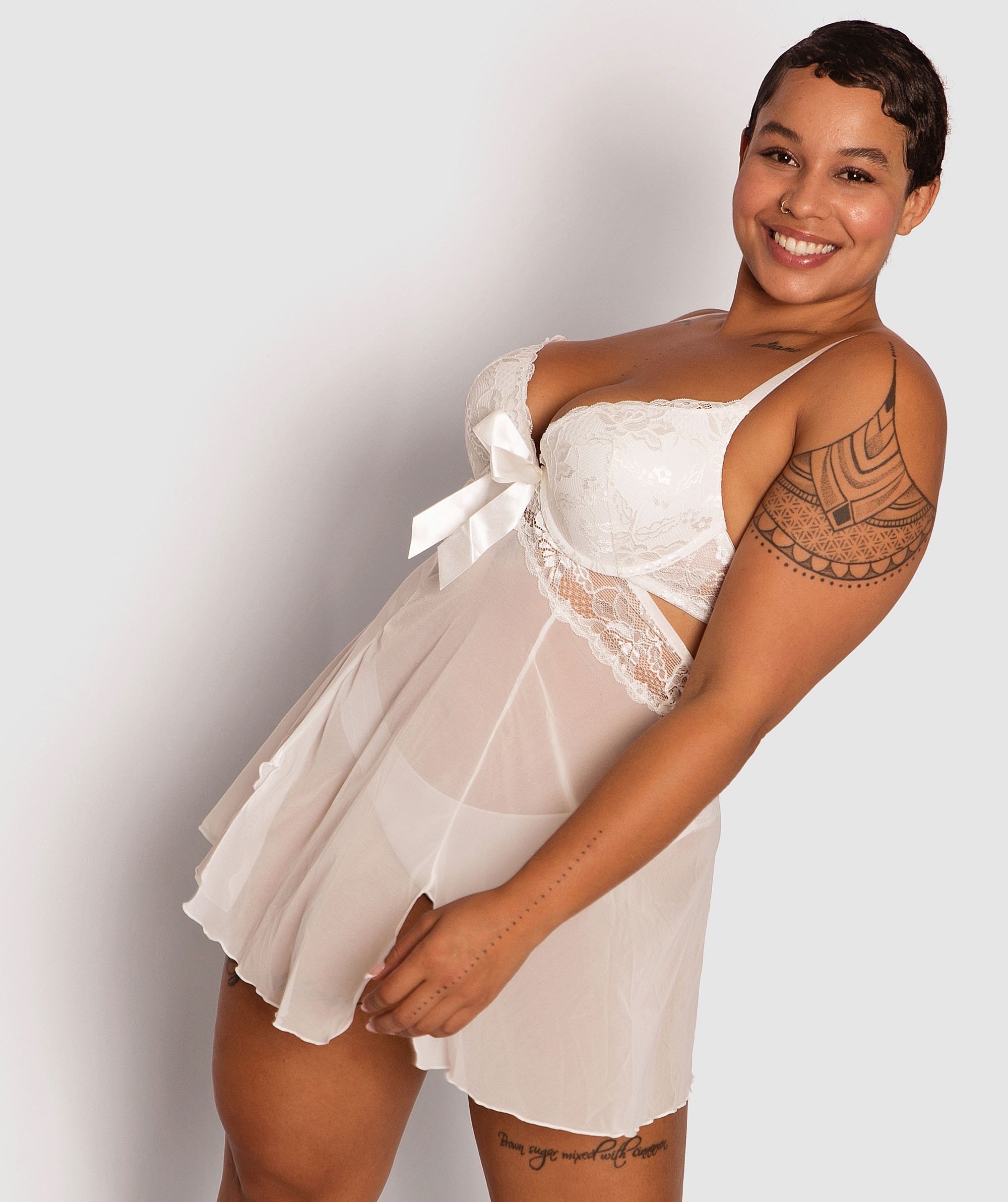Push up bra babydoll dress Clearance