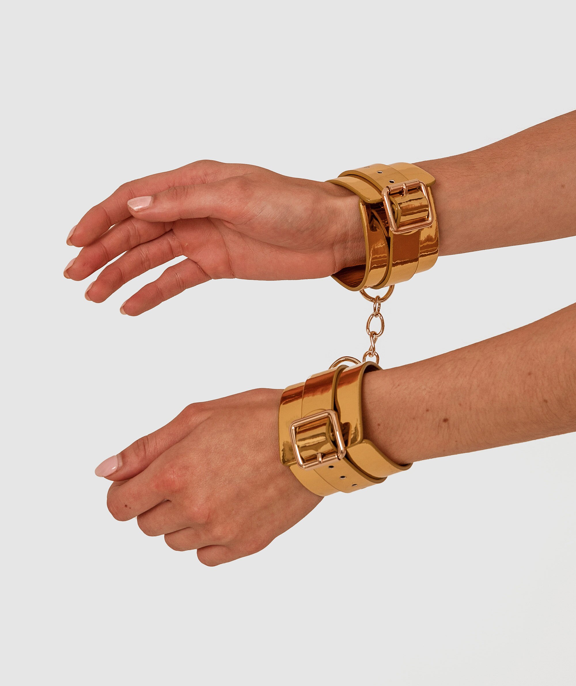 Night Games Hand Cuffs - Gold