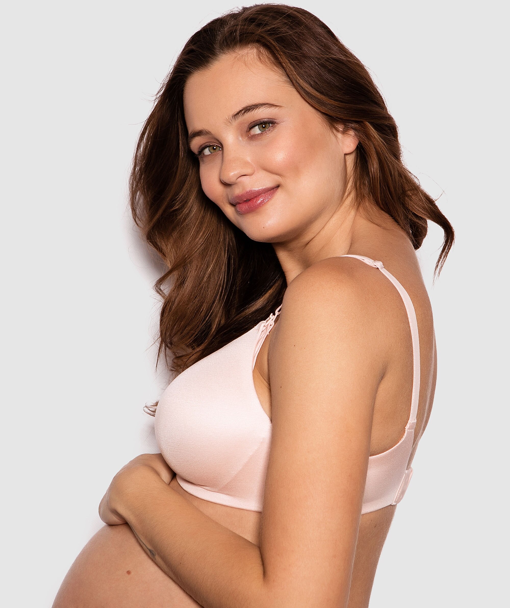 Body Bliss Maternity Wirefree Bra - Blush Pink