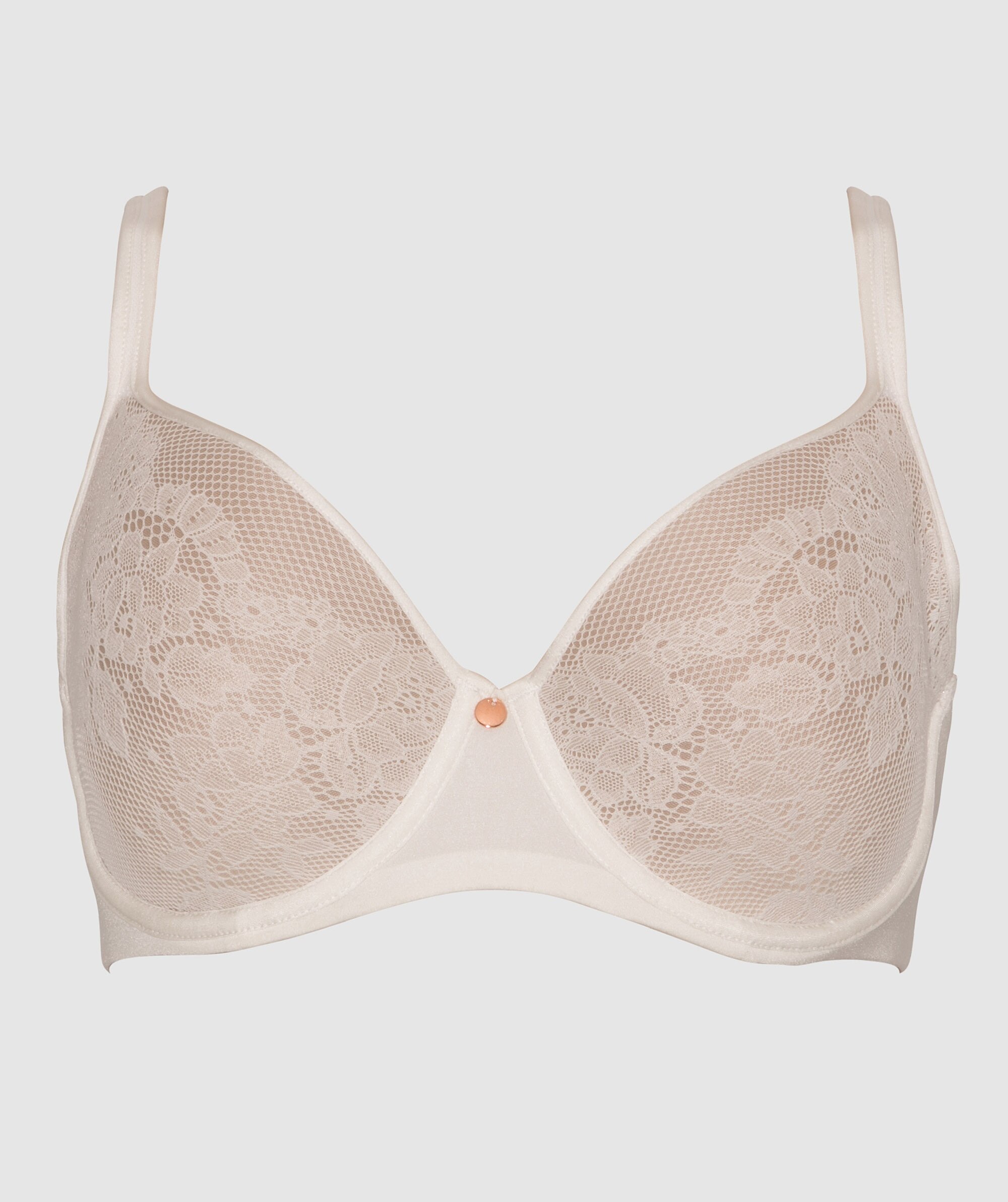 Pure Body Lace Full Cup Bra - Ivory