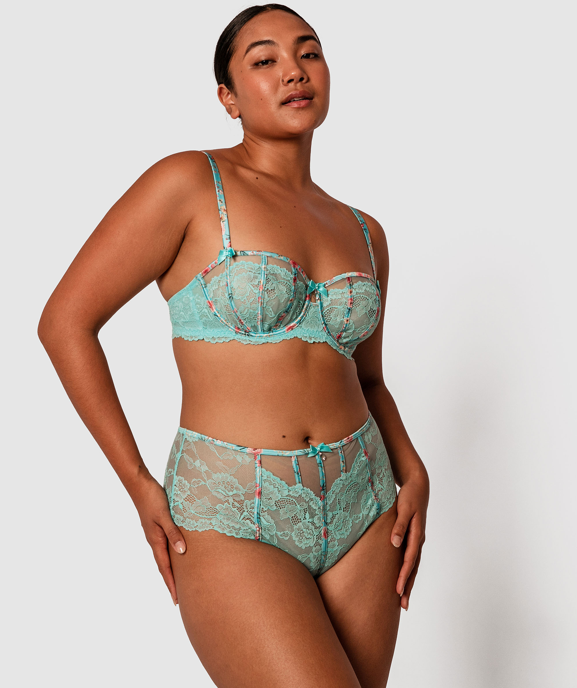 Bethany Underwire Bra - Aqua