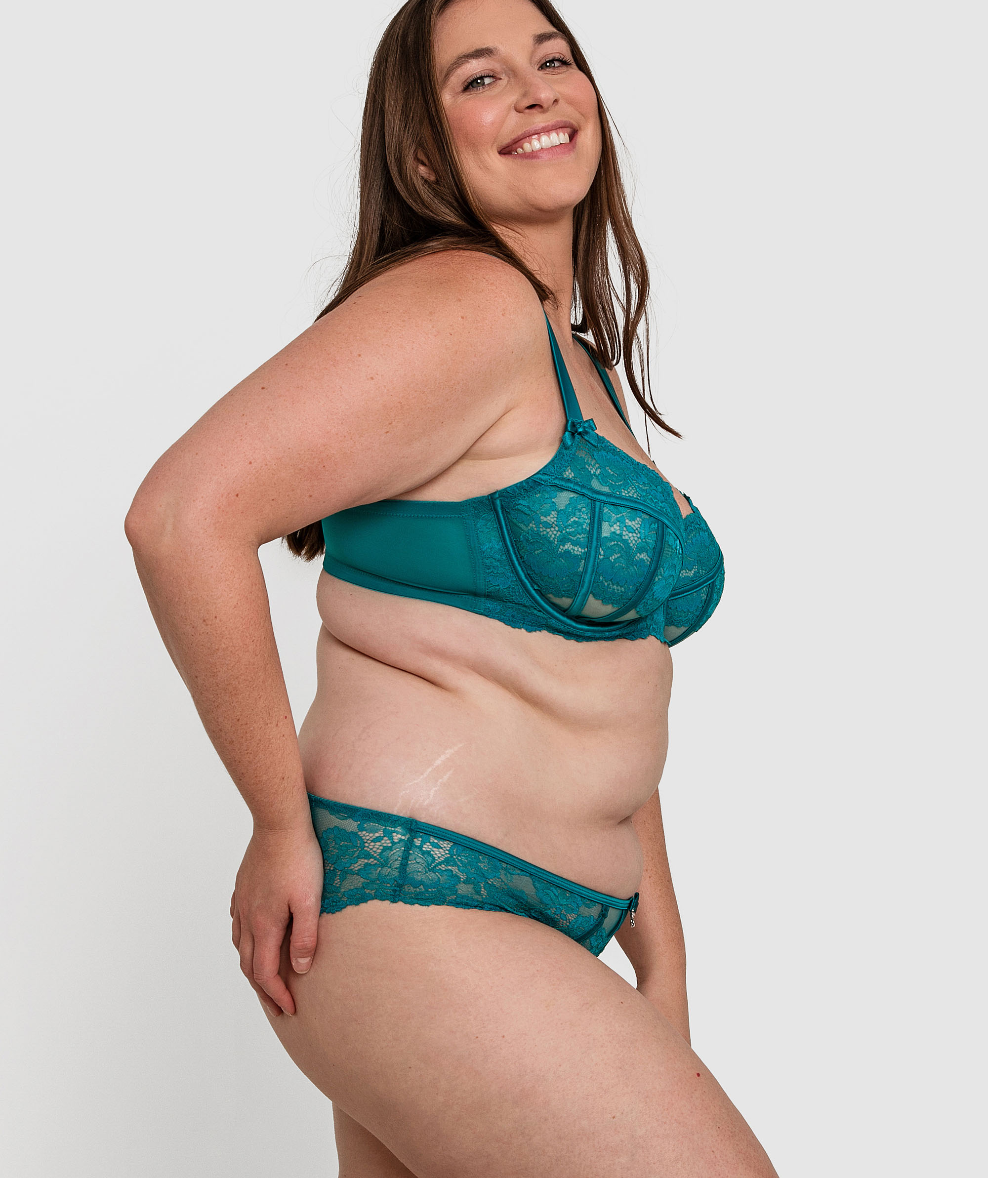 Bethany Brazilian Knicker - Teal