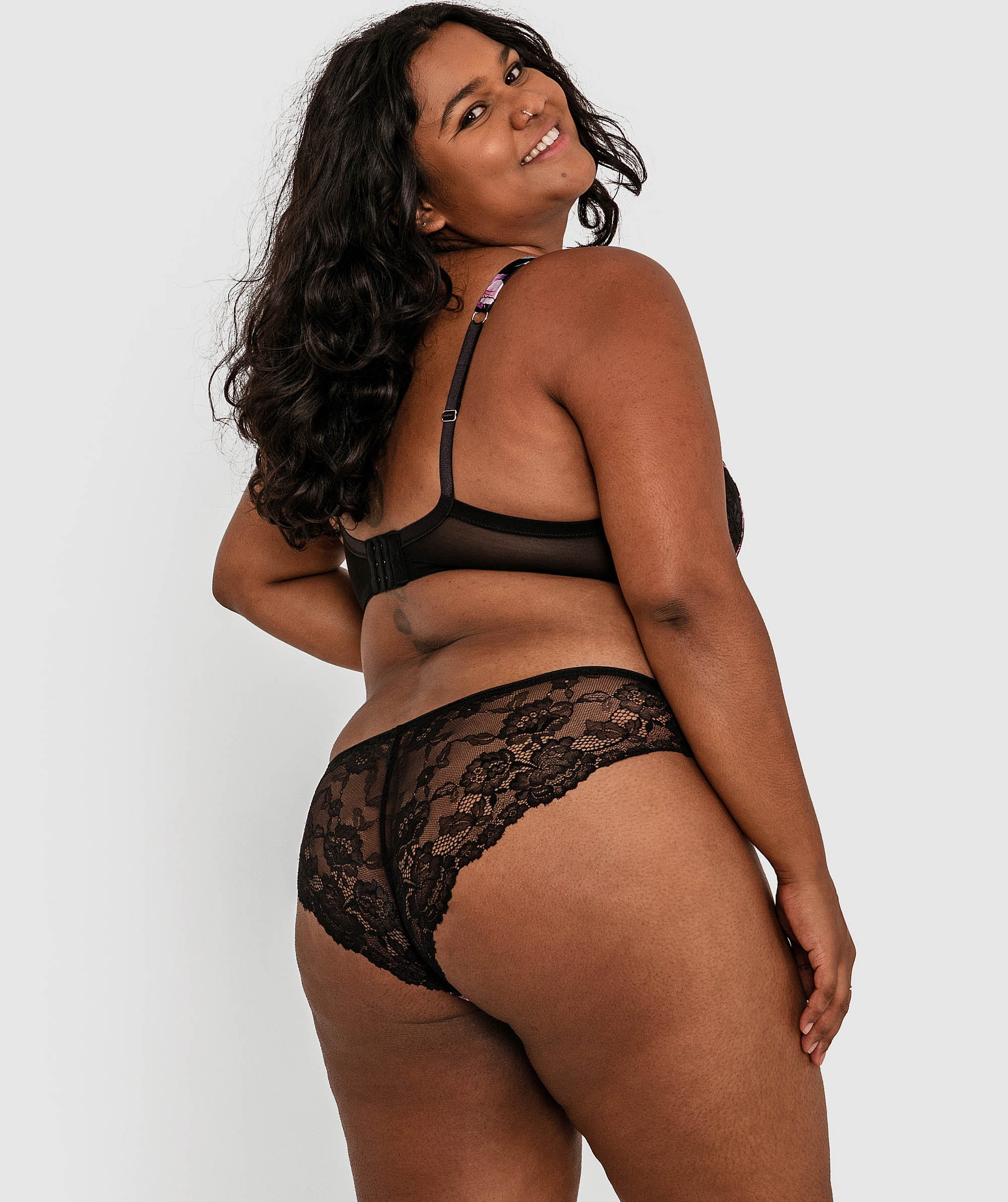 Bethany Brazilian Knicker - Print Floral