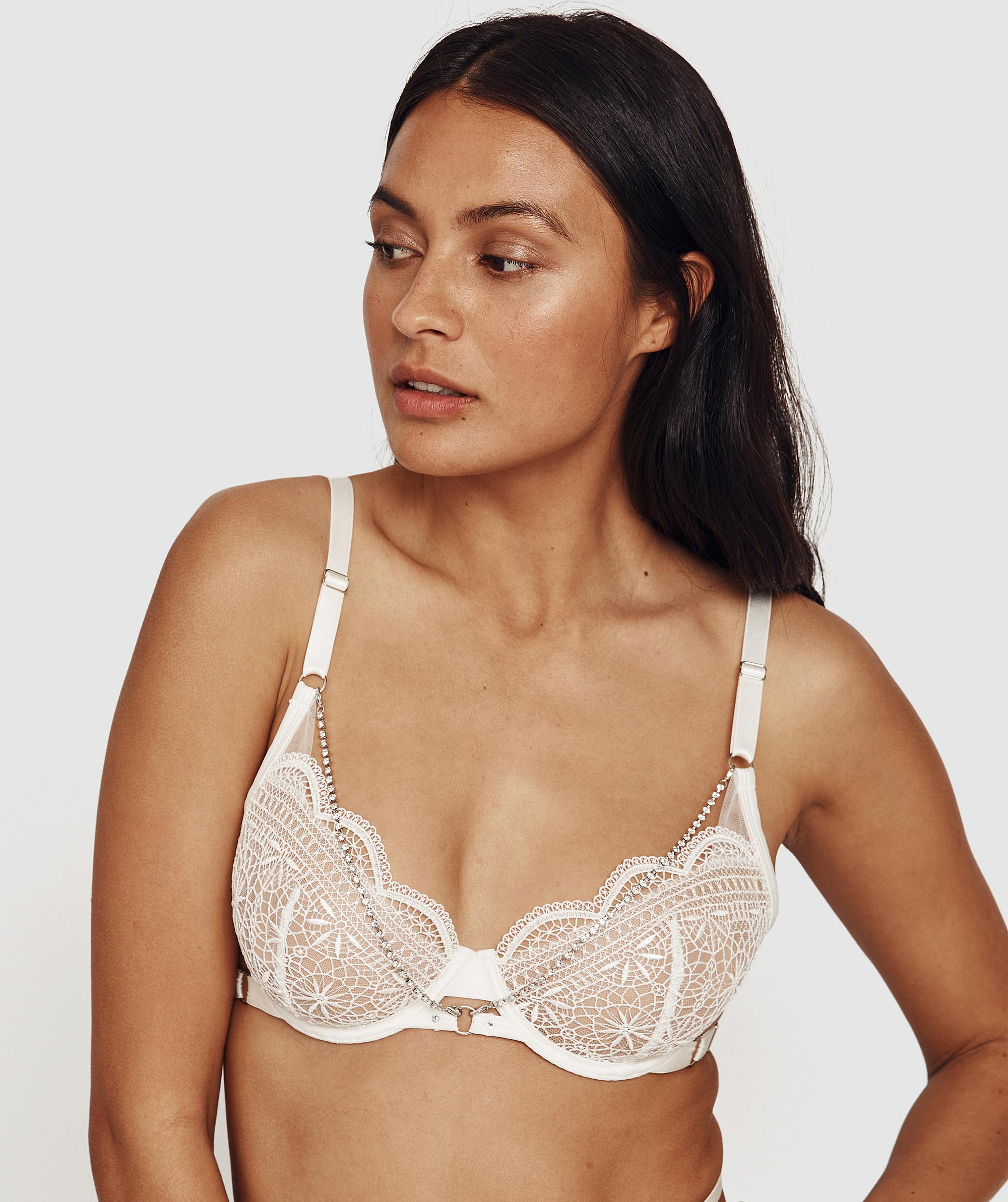 Night Games Acadia 1/2 Cup Underwire Bra - Ivory