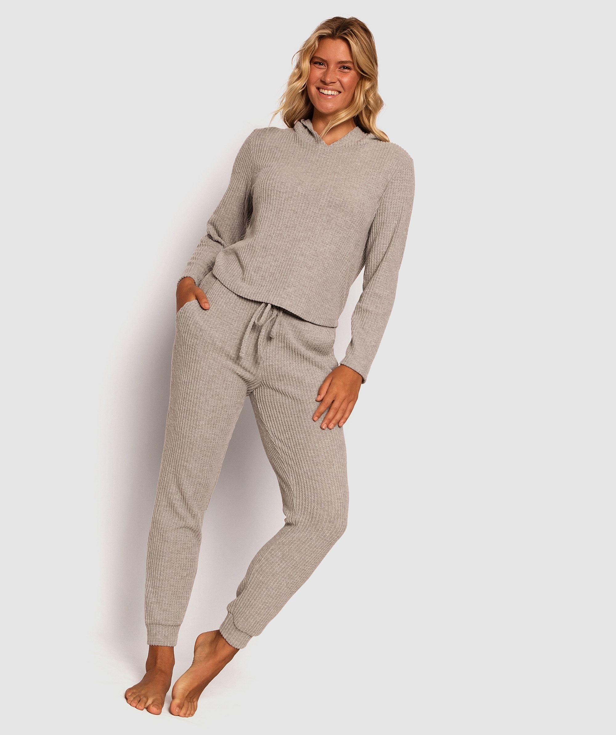 waffle jogger pants