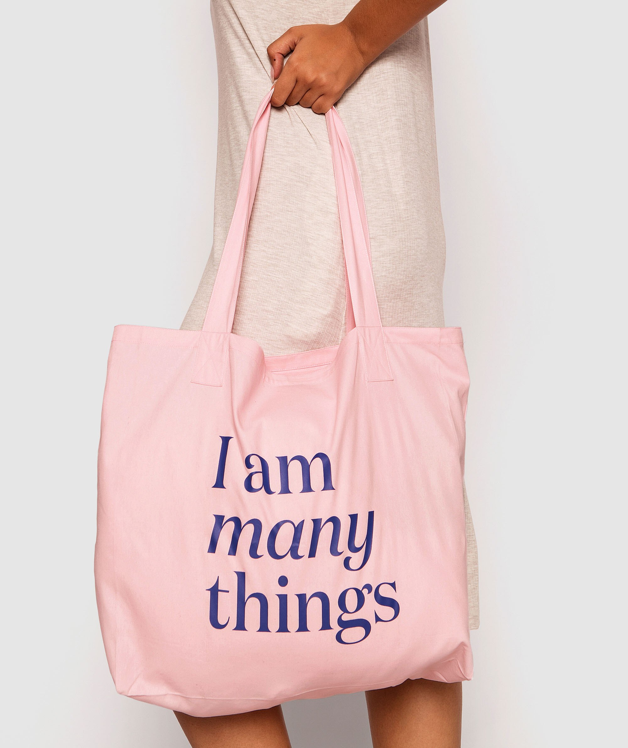 I Am Many Things Tote Bag - Pink