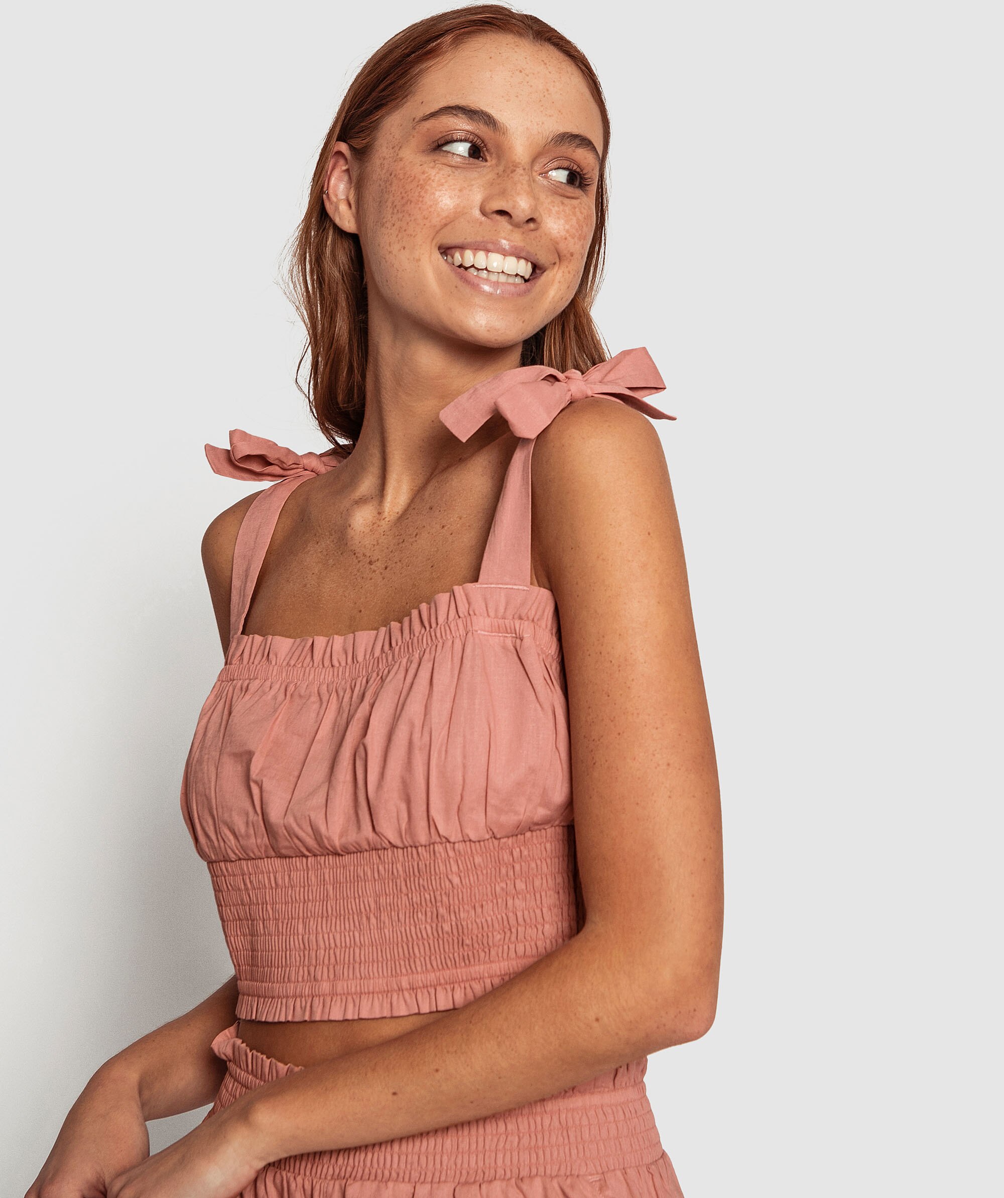 Staycation Cropped Cami- Pink