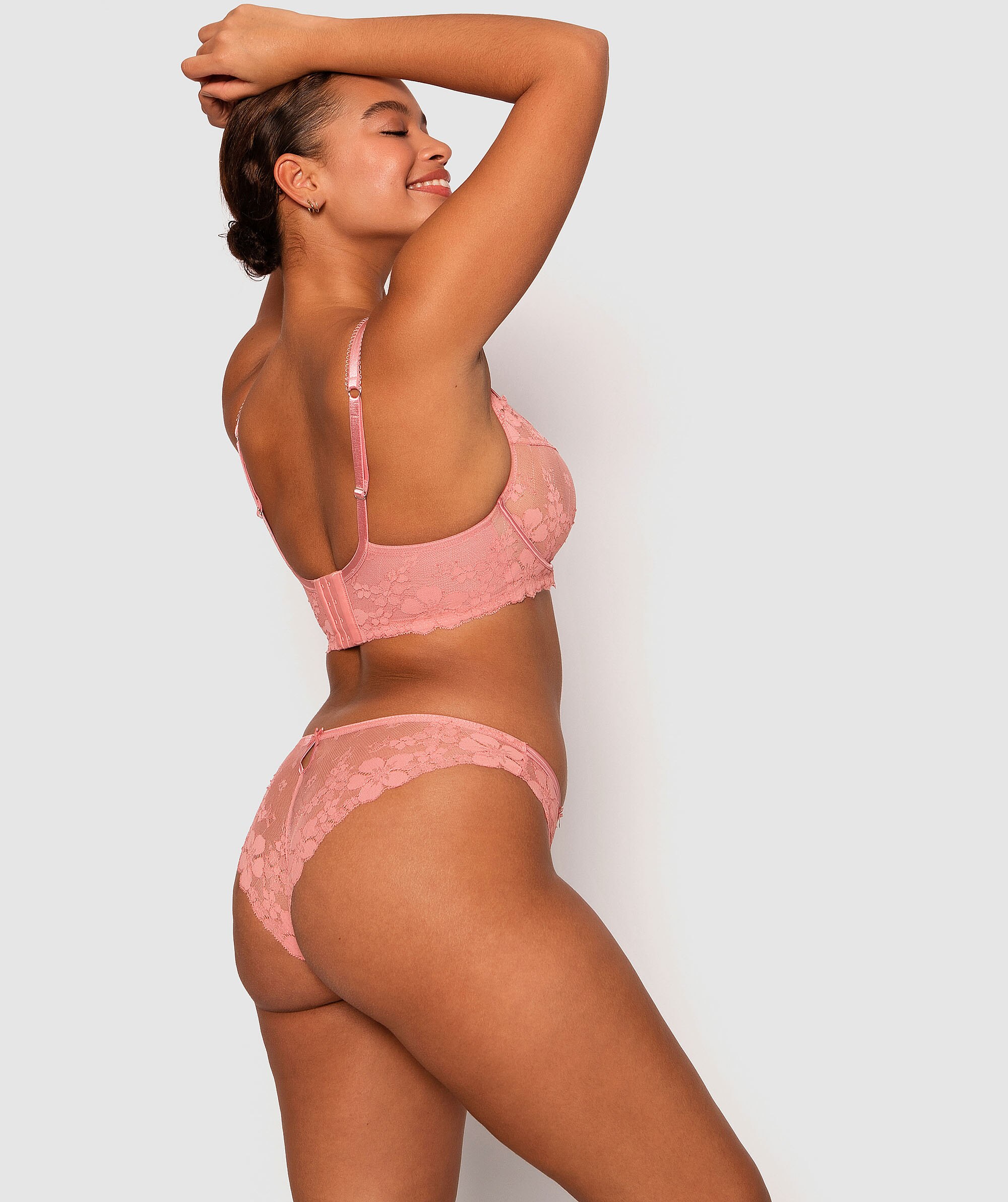 Amelia Brazilian Knicker - Pink 