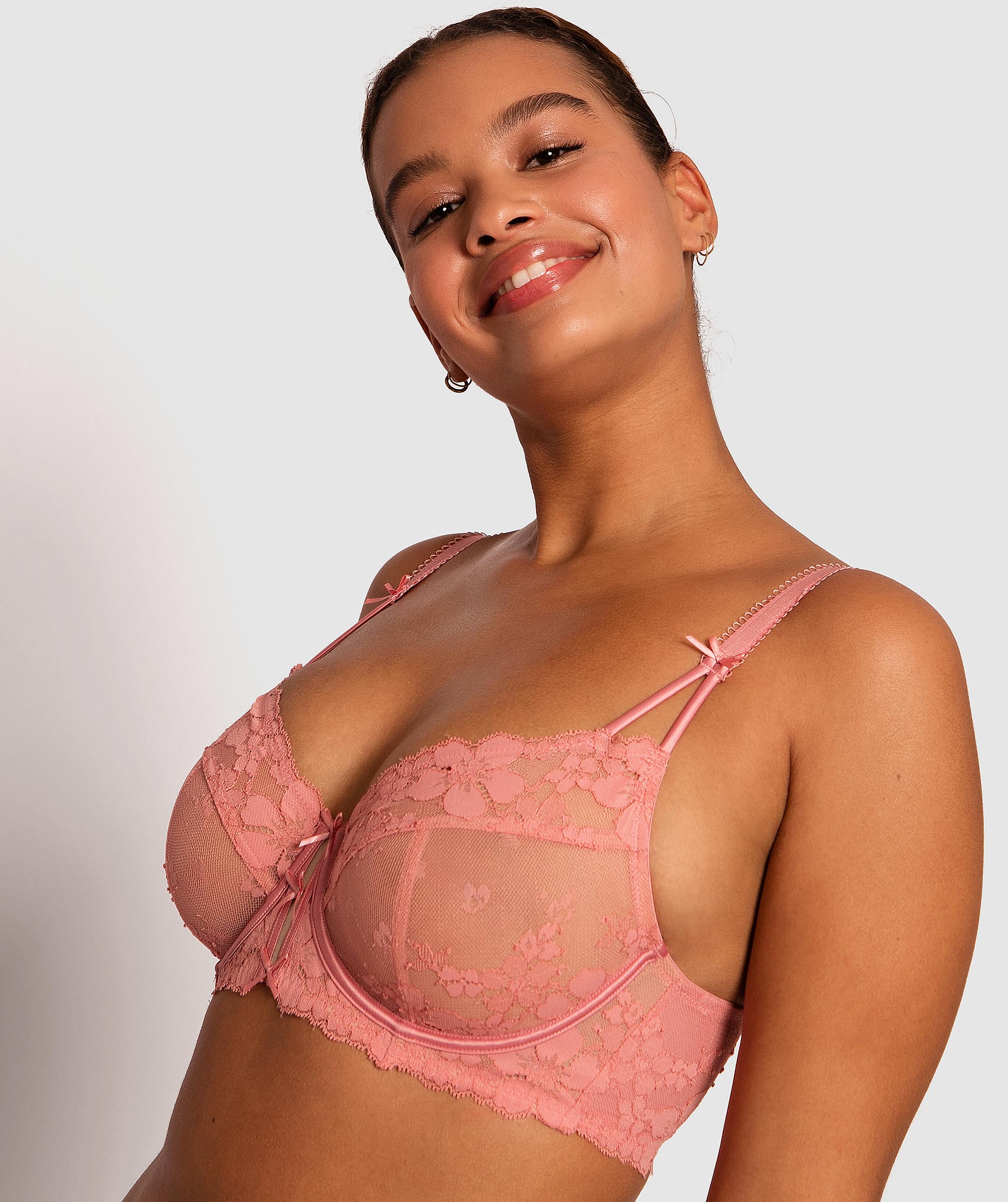 Amelia Full Cup Underwire Bra - Pink 