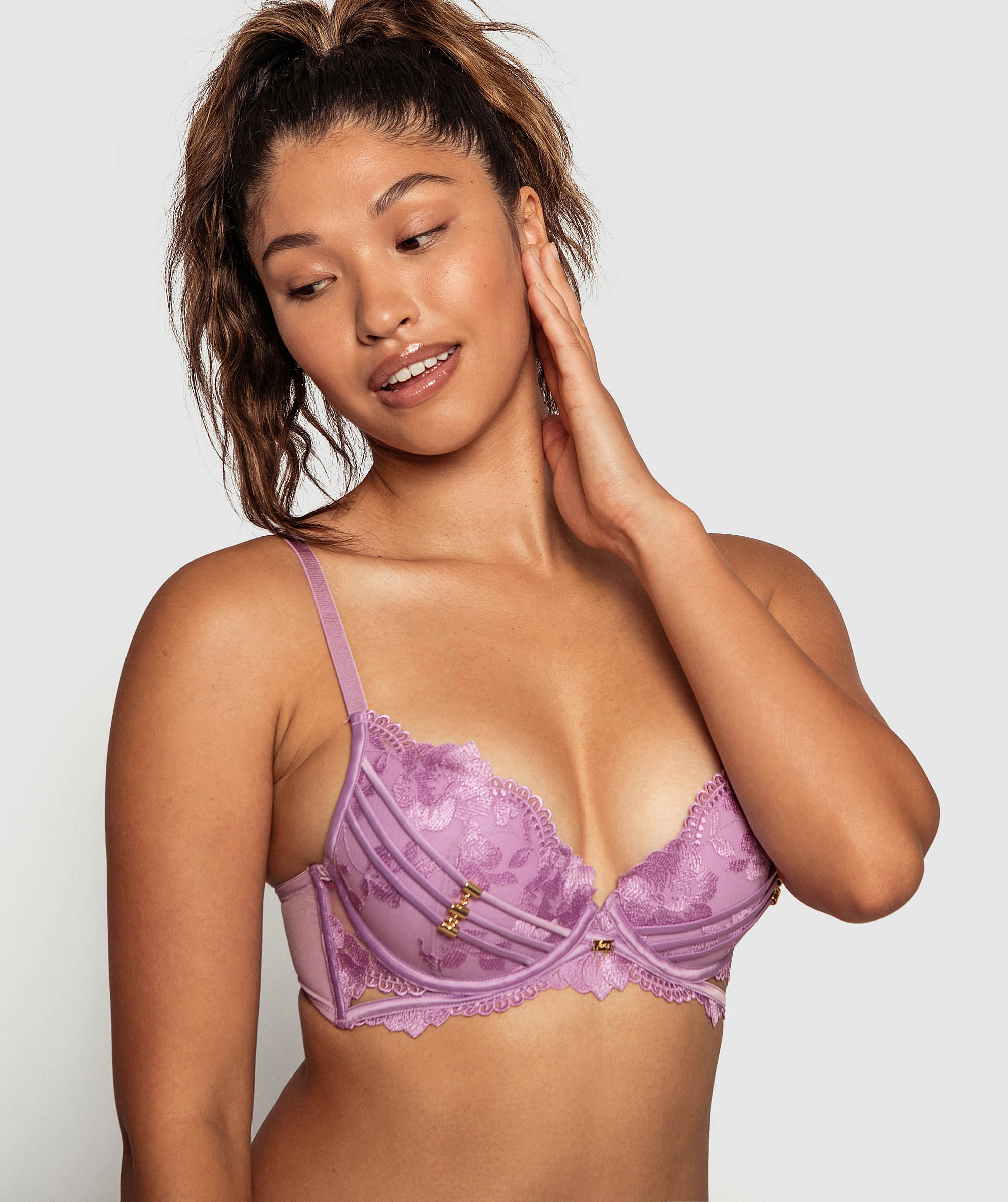 Vamp After The Storm Push Up Bra- Lilac