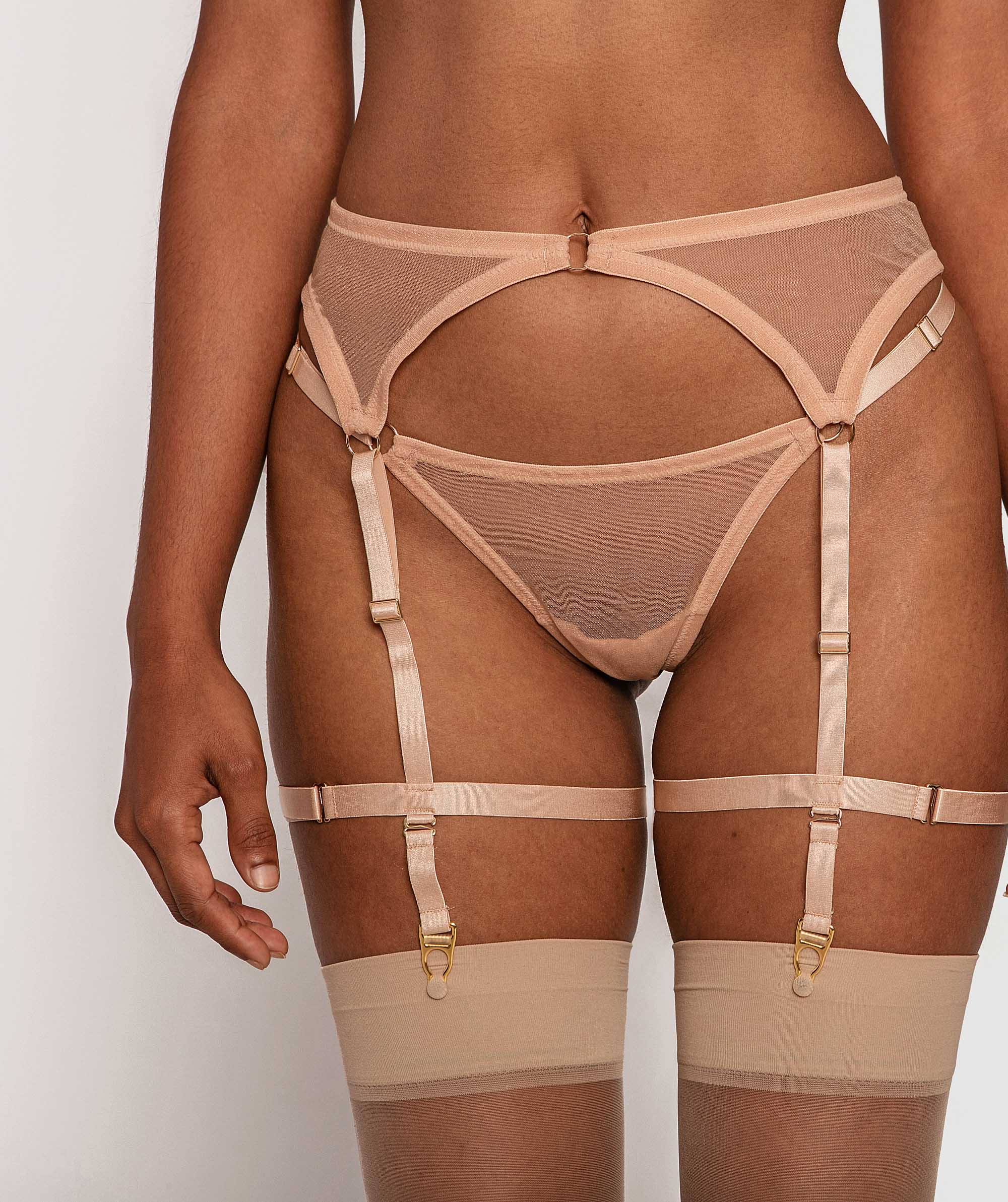 Night Games Beyond Basics Suspender - Nude 3