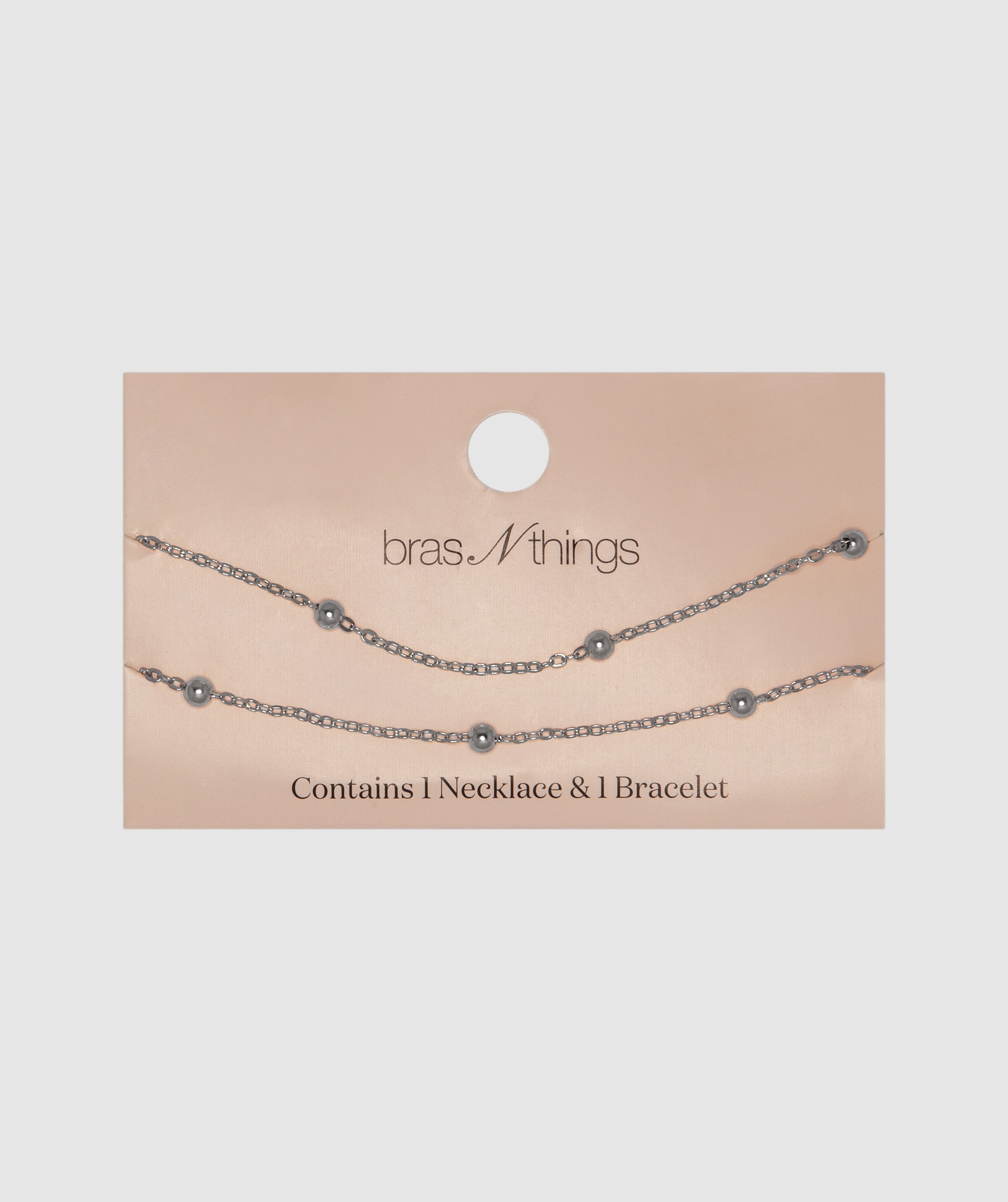 Infinity Necklace & Bracelet 2 Pack - Silver