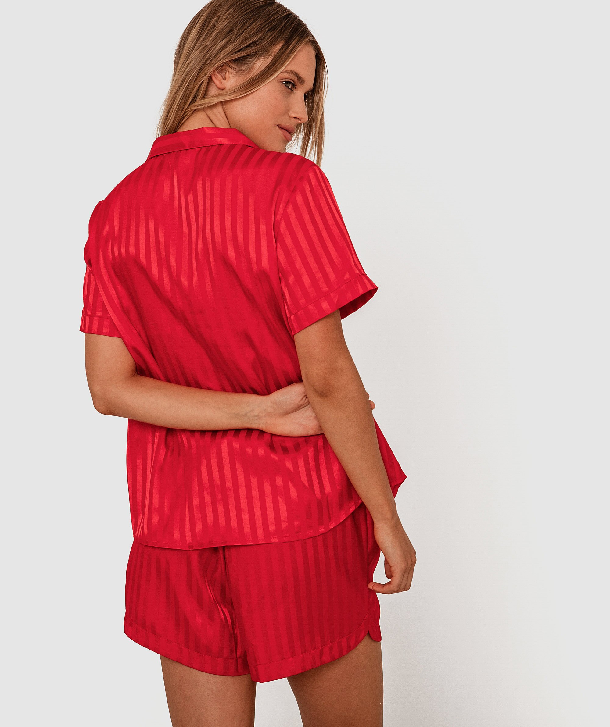 Stardust Short Sleeve PJ Set - Red