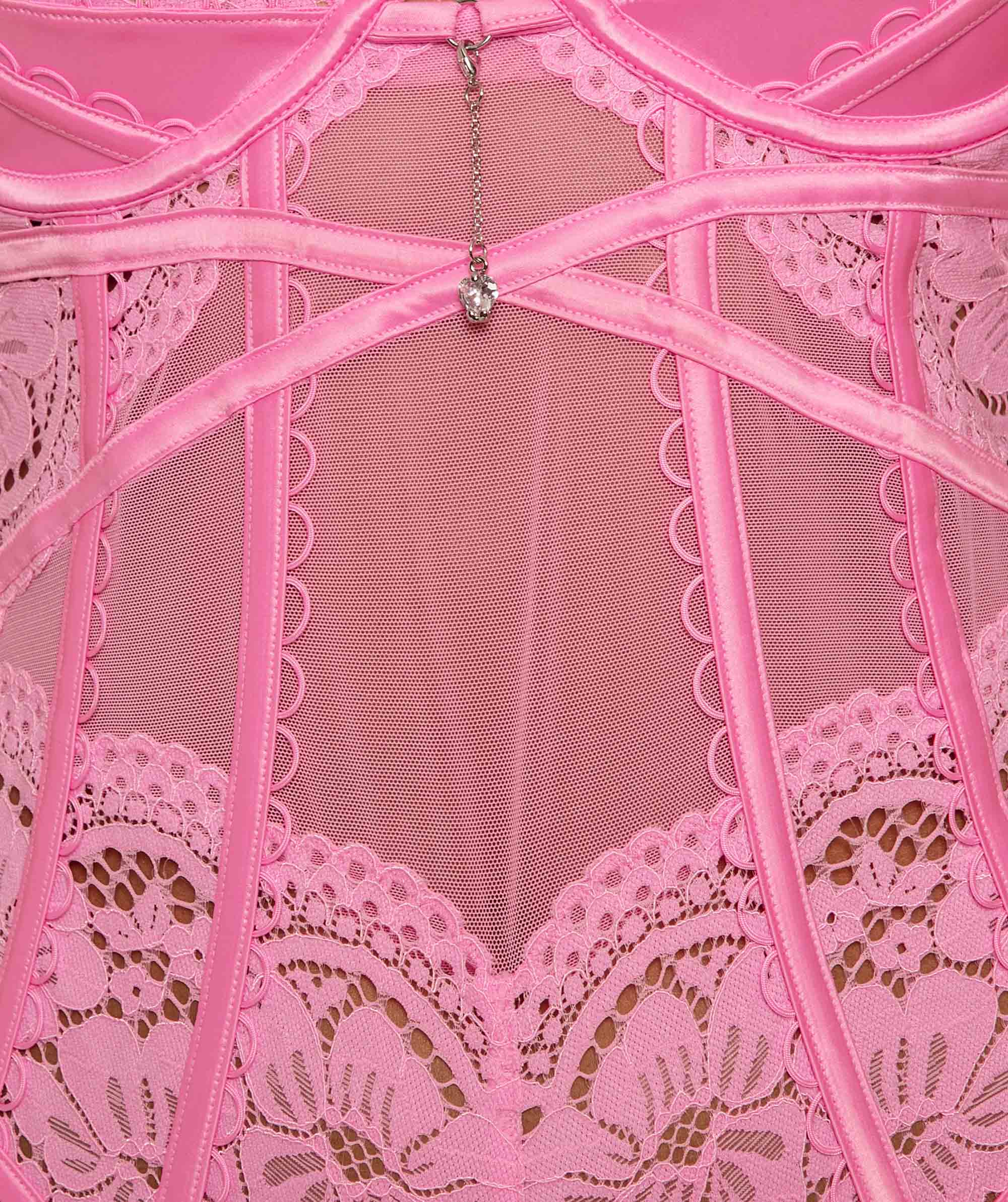 Enchanted The Pink Sea Push Up Bodysuit - Pink