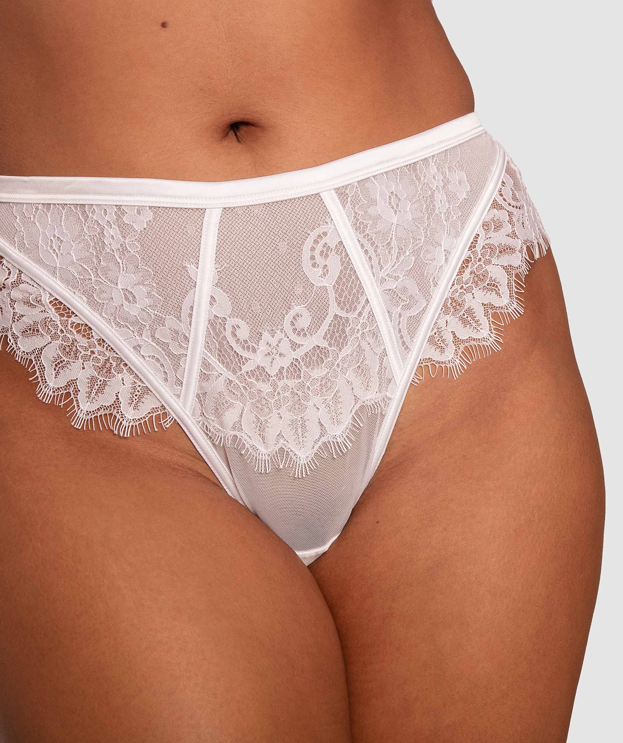 Enchanted For The Brides High Waisted V String - White