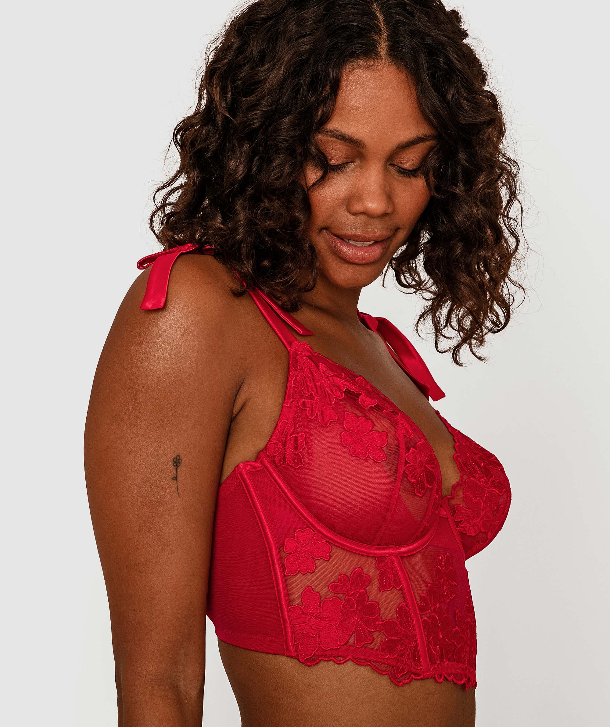 Enchanted Buy Yourself Flowers Underwire Bra - Red