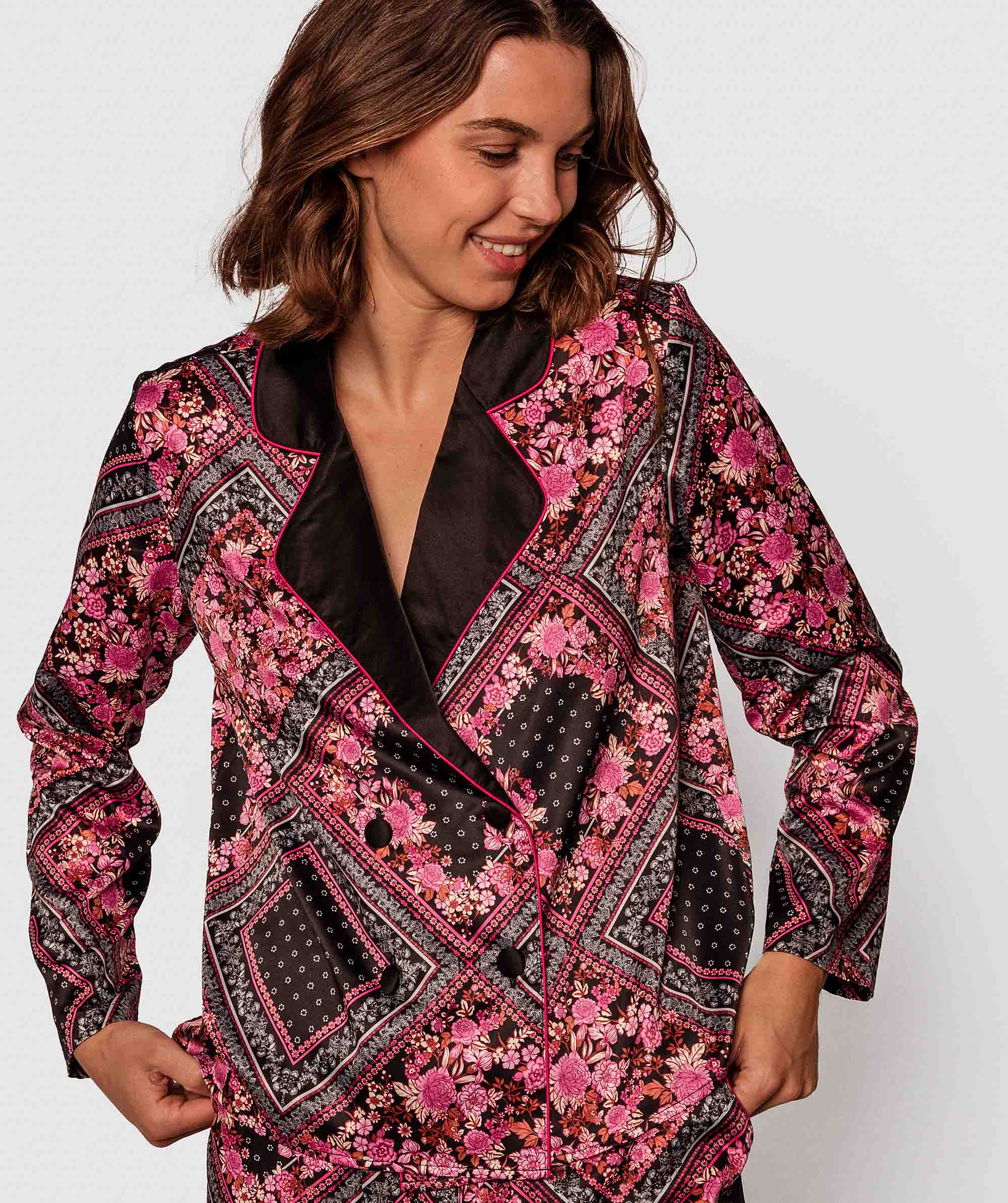 Lorna Print Long Sleeve Top - Print Paisely
