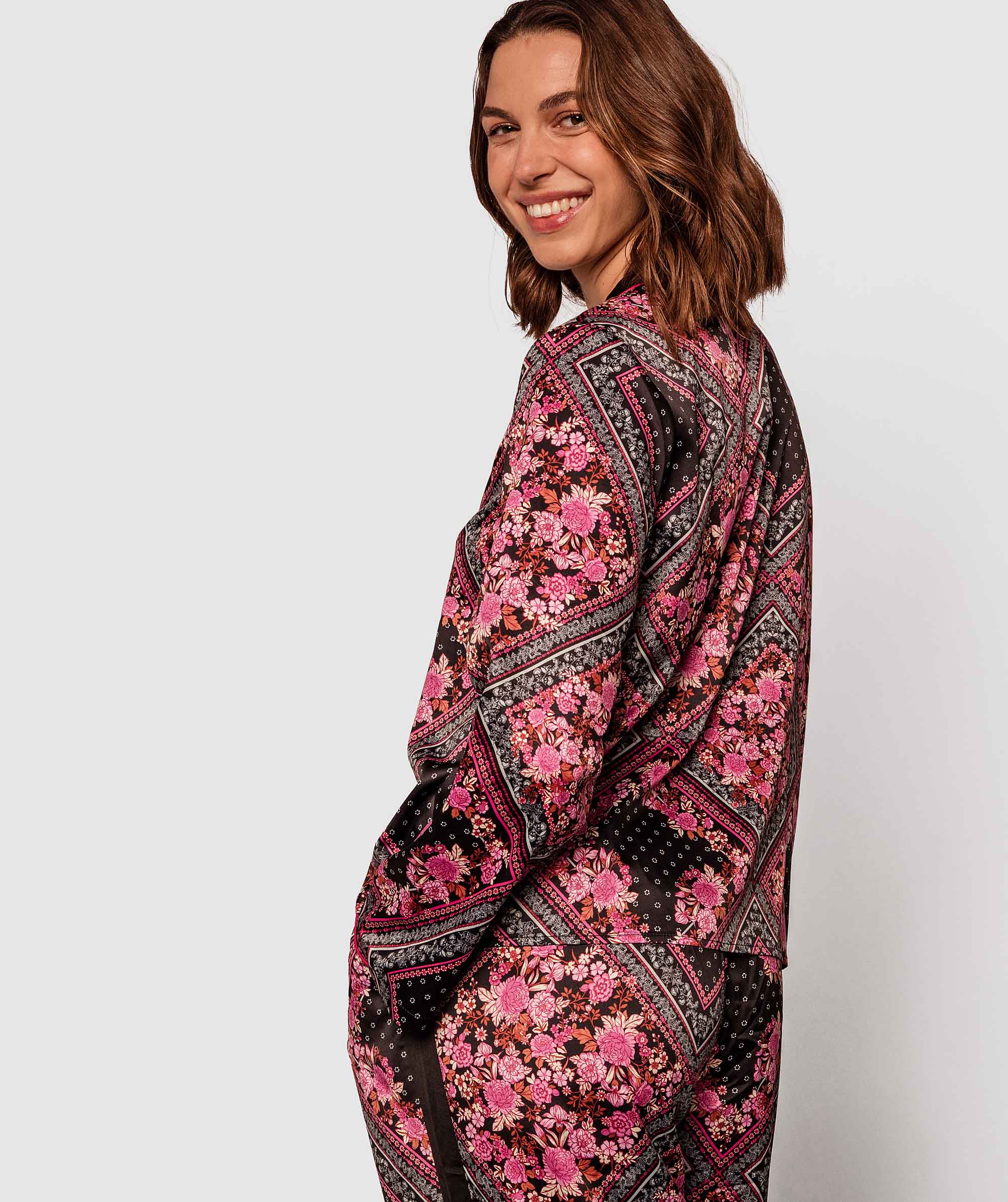 Lorna Print Long Sleeve Top - Print Paisely