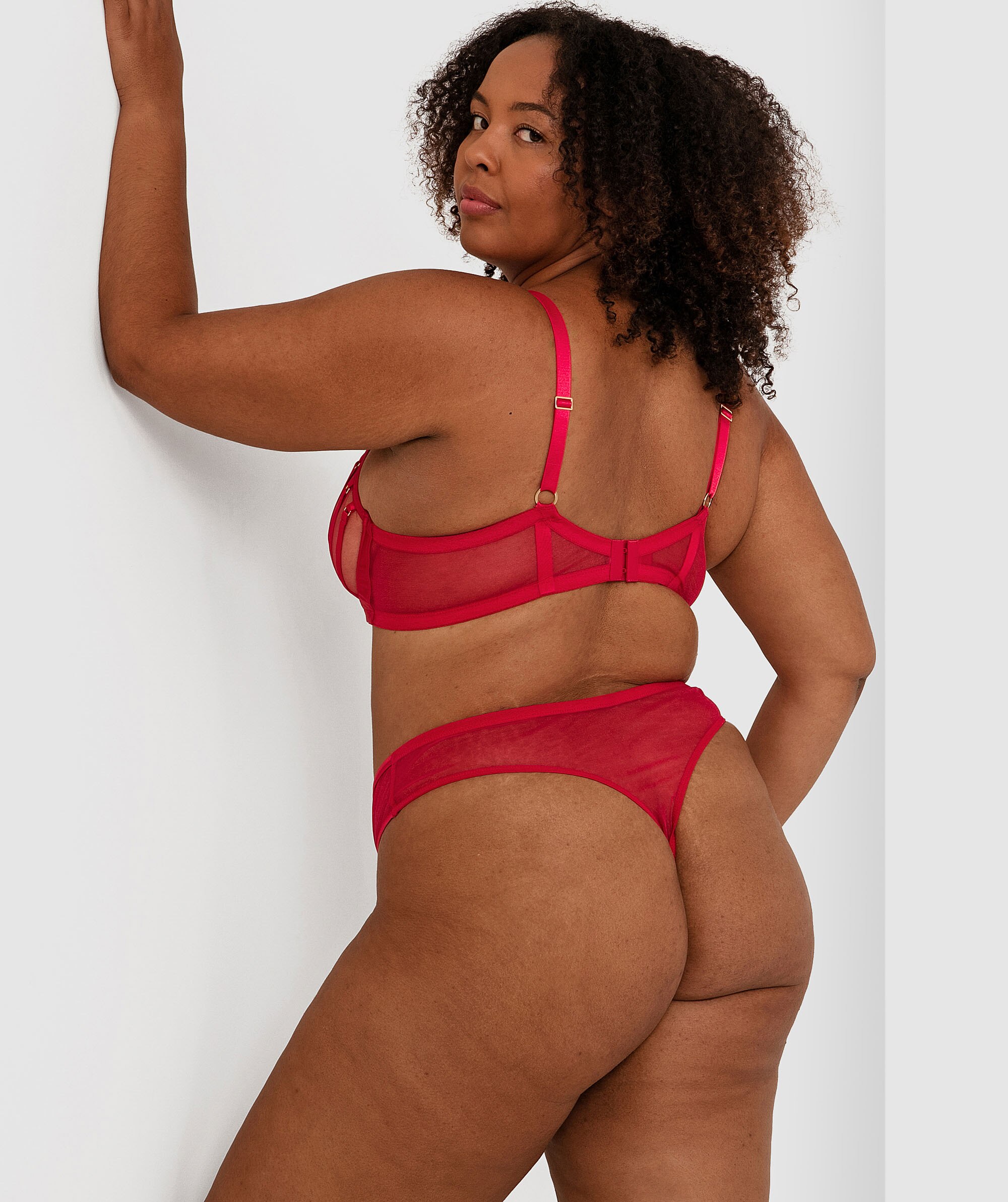 Night Games Showstopper High Waist Knicker - Red