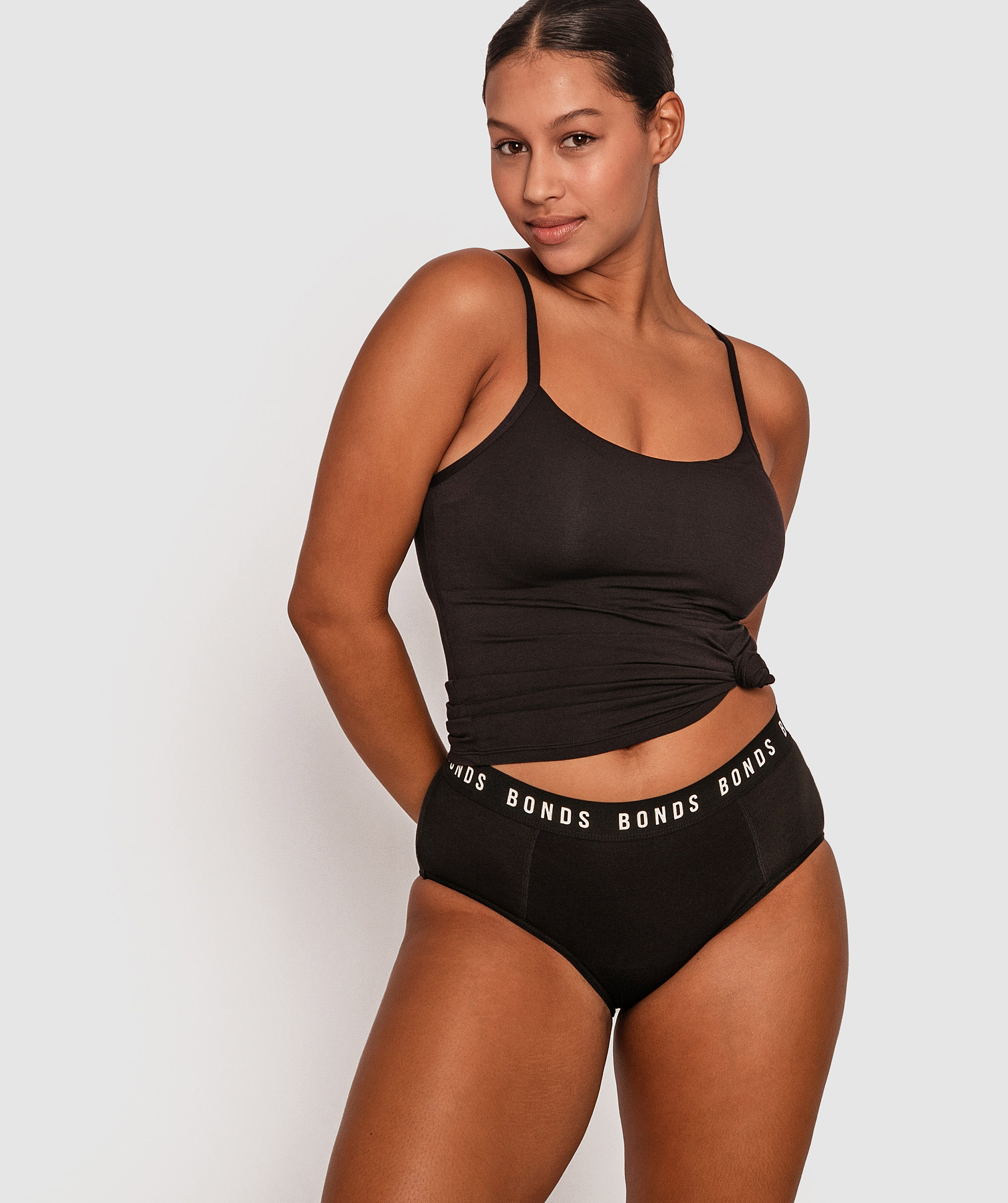 Bonds Bloody Comfy Micro High waisted Moderate Coverage  - Black 