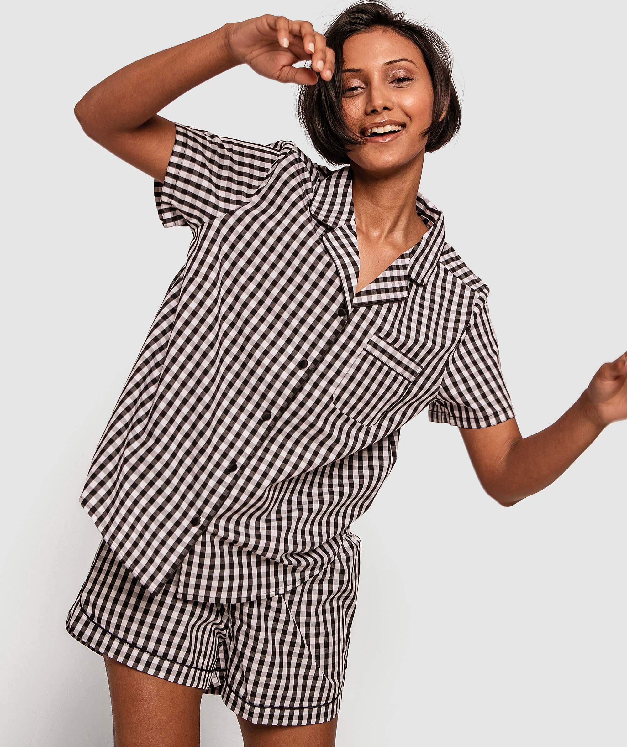 Bras N Things Gingham Short Pj Set 
