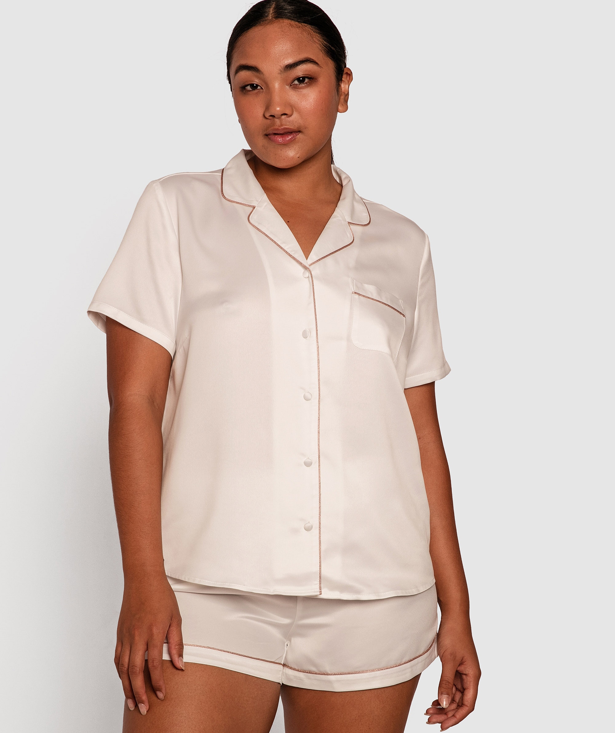 Vera Short Sleeve Top - White
