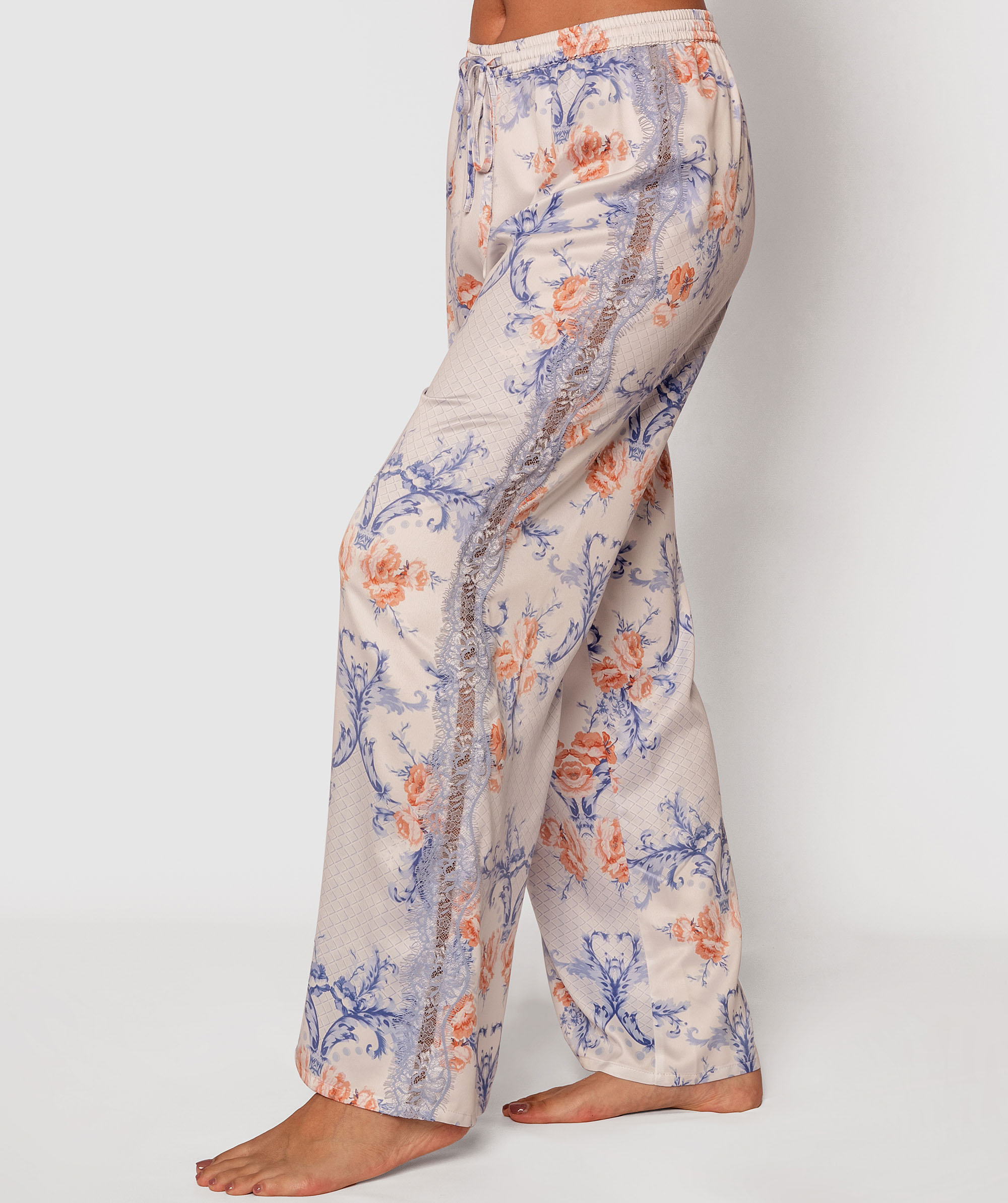 Regency Print Long Pants - Floral Print