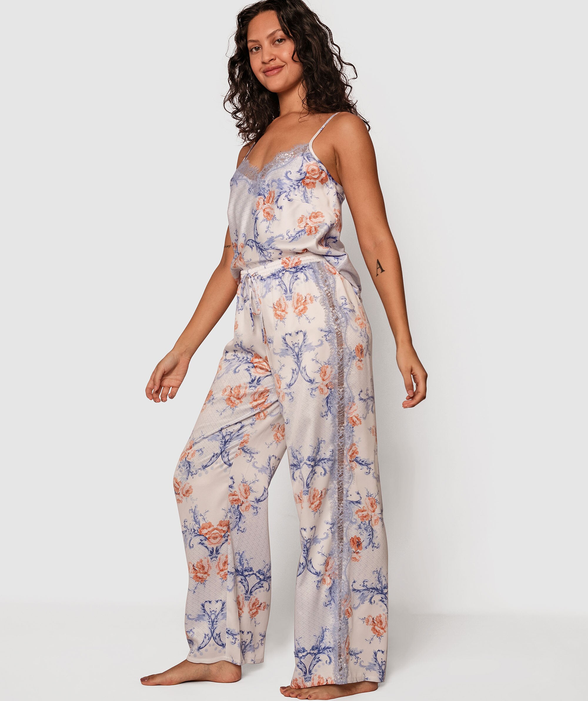 Regency Print Long Pants - Floral Print