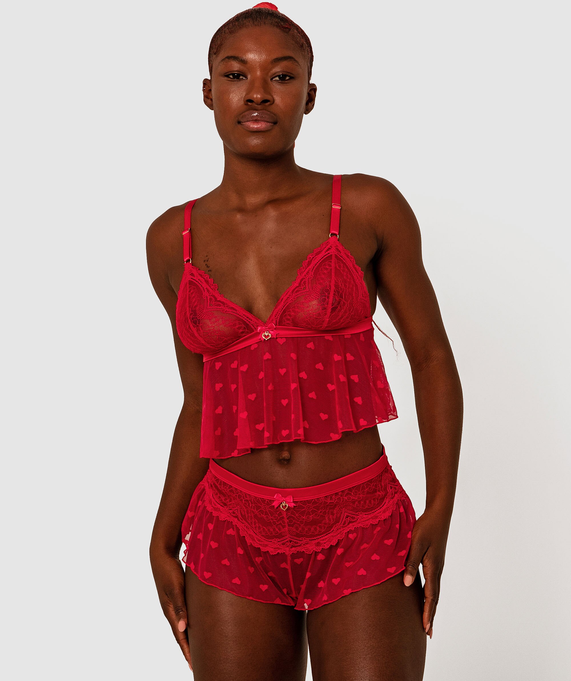 Night Games Love Fool French Knicker - Red