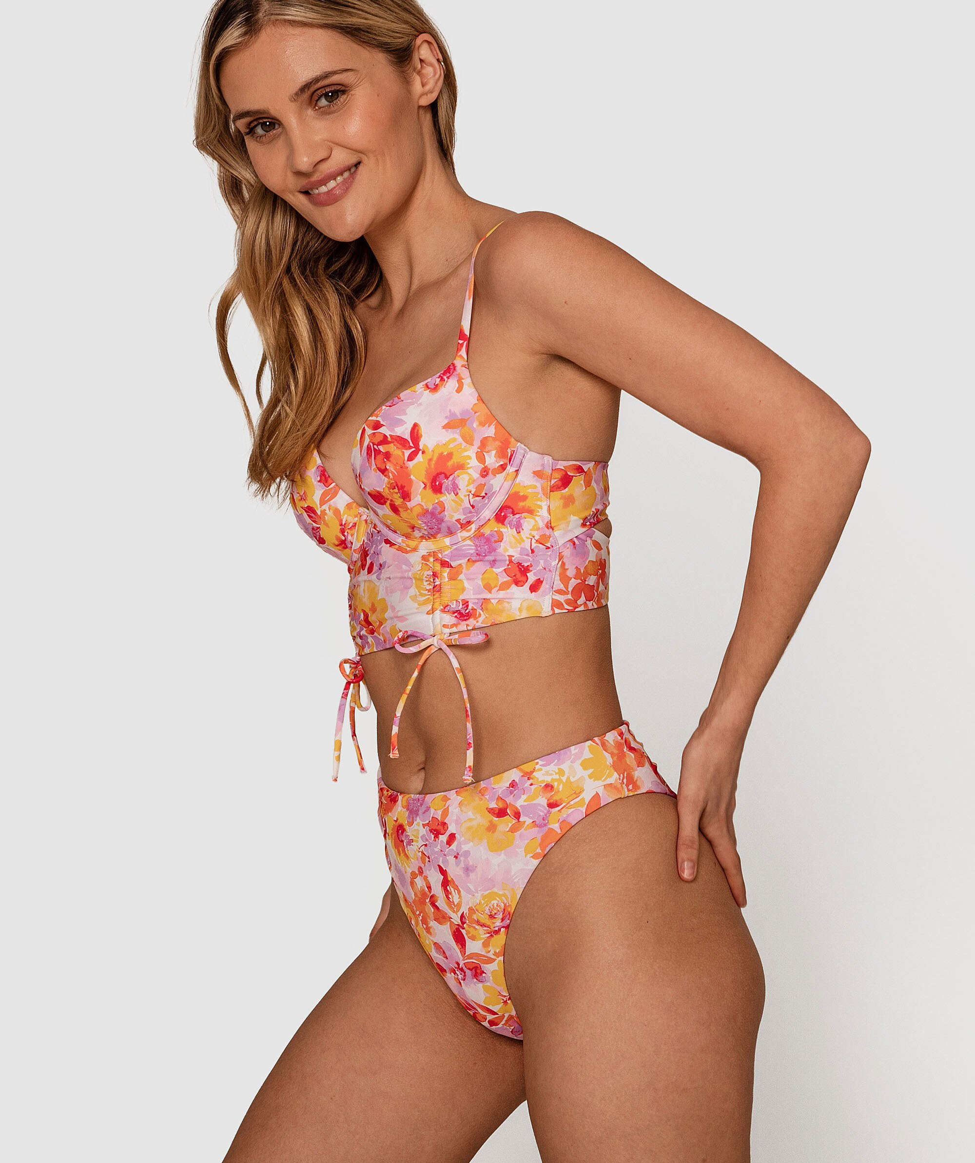 Planet Bliss Swim Vibrant Vacation High Pants - Floral Print