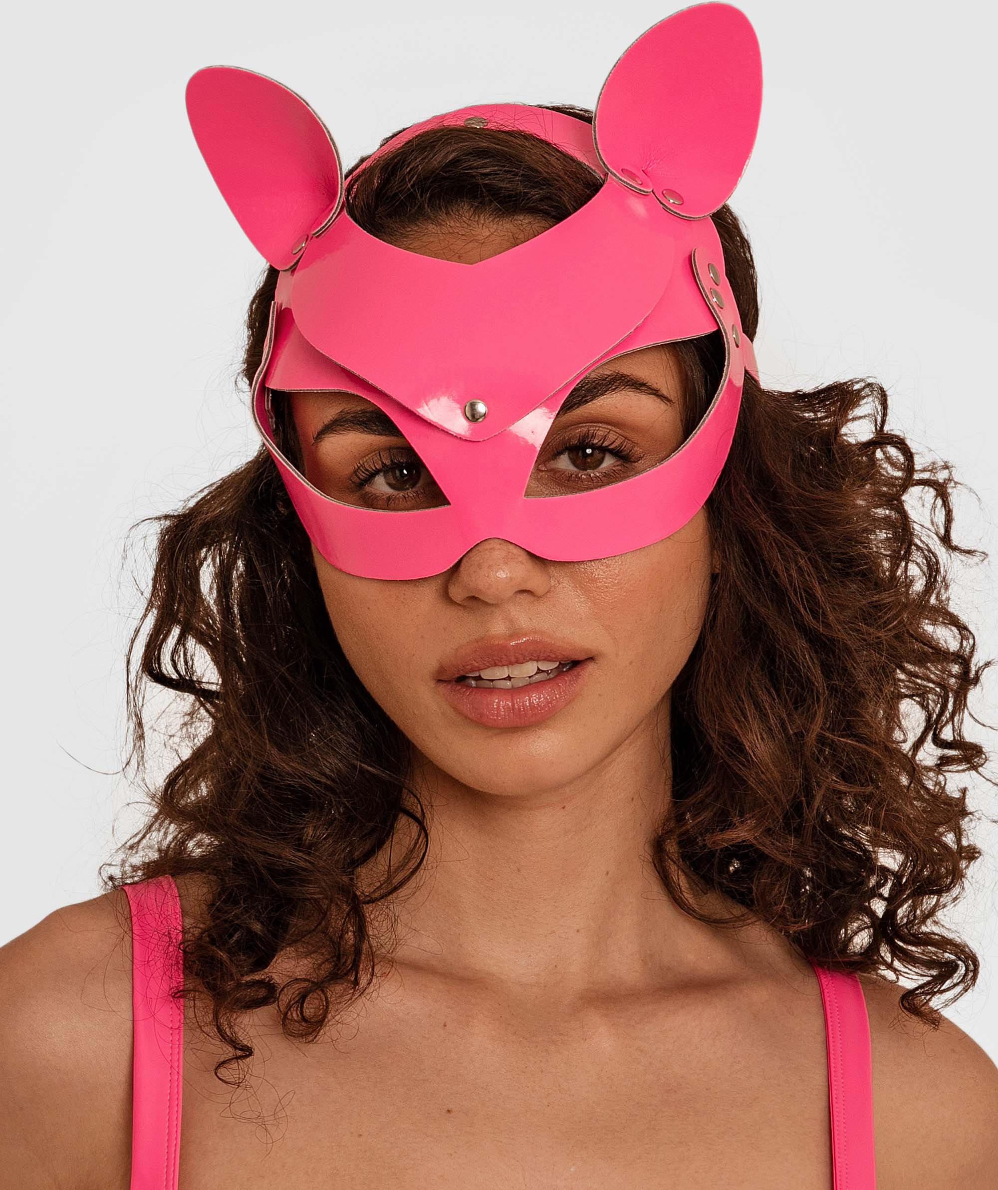 Night Games Sugar Rush Cat Mask - Hyper Pink