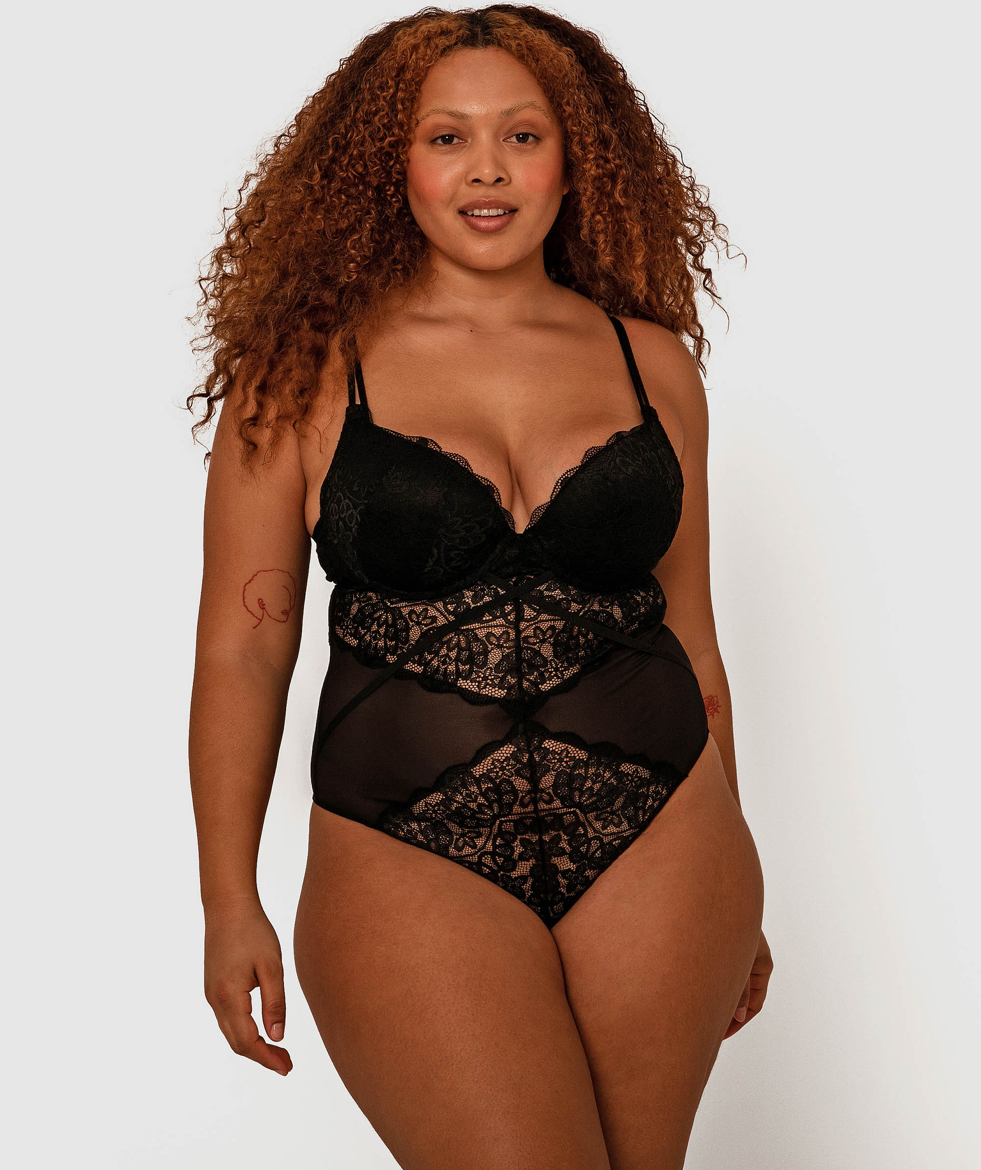 Paloma Contour Bodysuit - Black