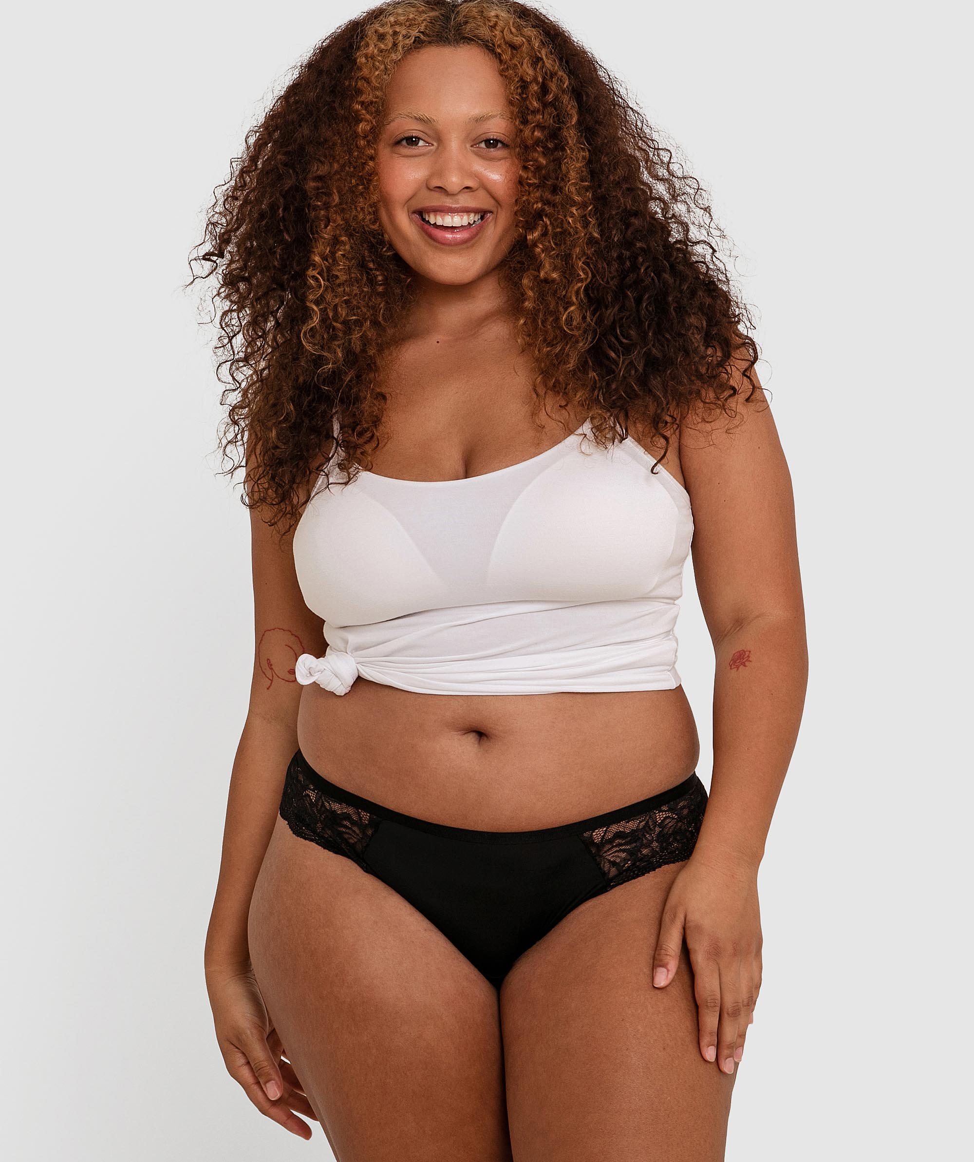 Sizzle Brazilian Knicker - Black