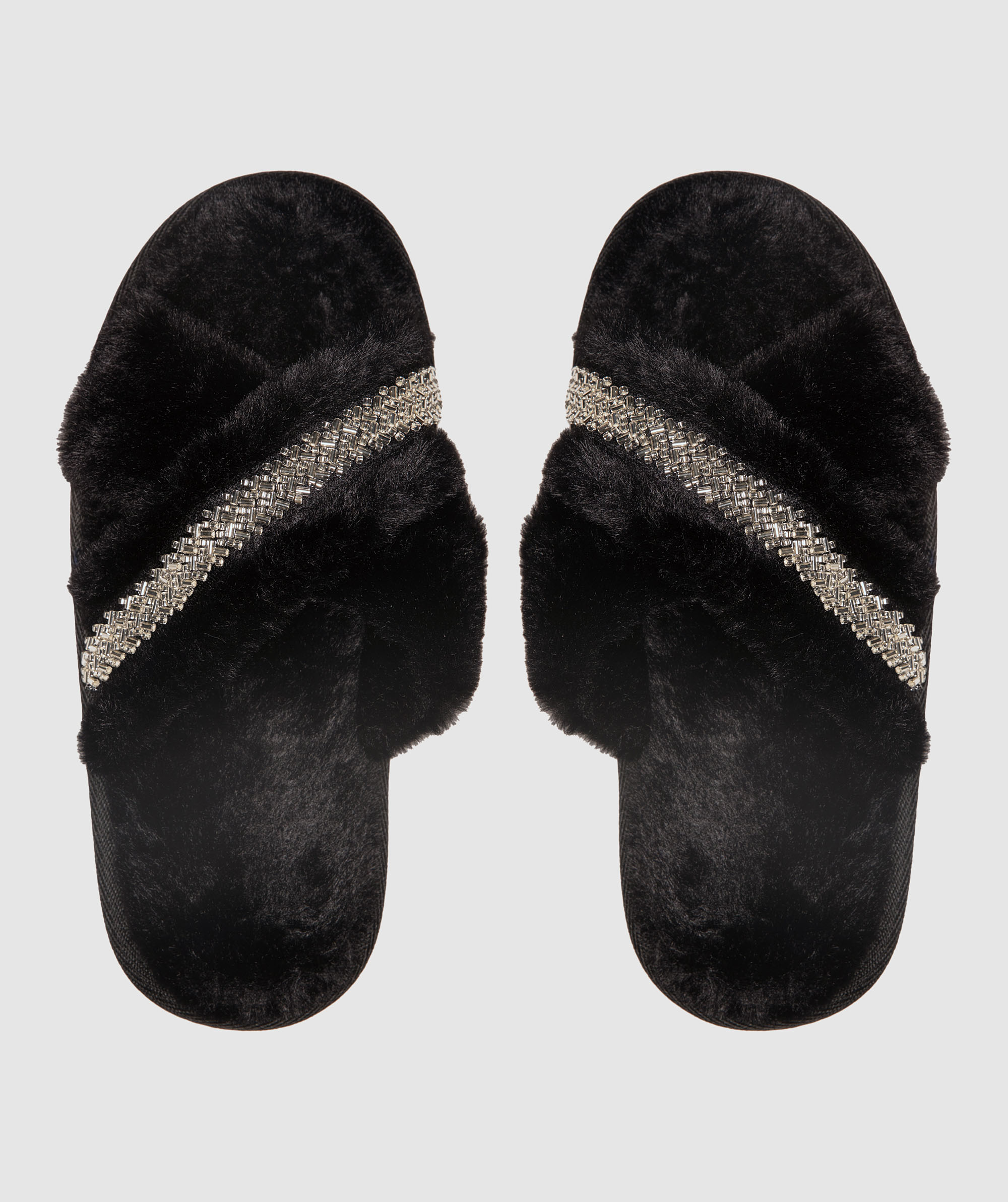 Luxe Lush Slippers - Black