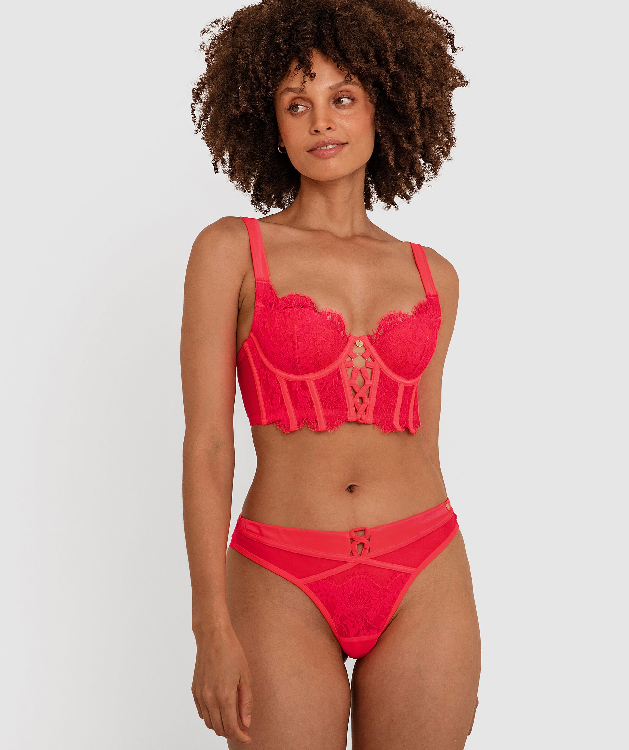 Vamp Tied To You Brazilian Knicker - Fuchsia Pink
