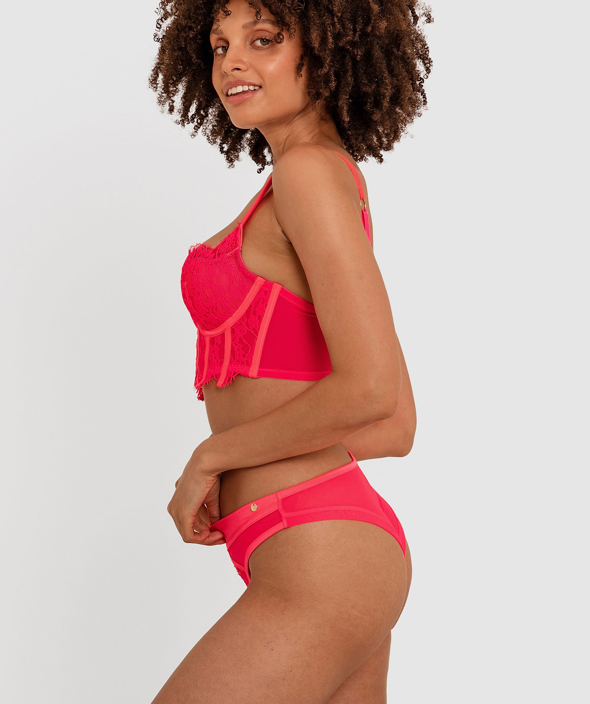 Vamp Tied To You Brazilian Knicker - Fuchsia Pink