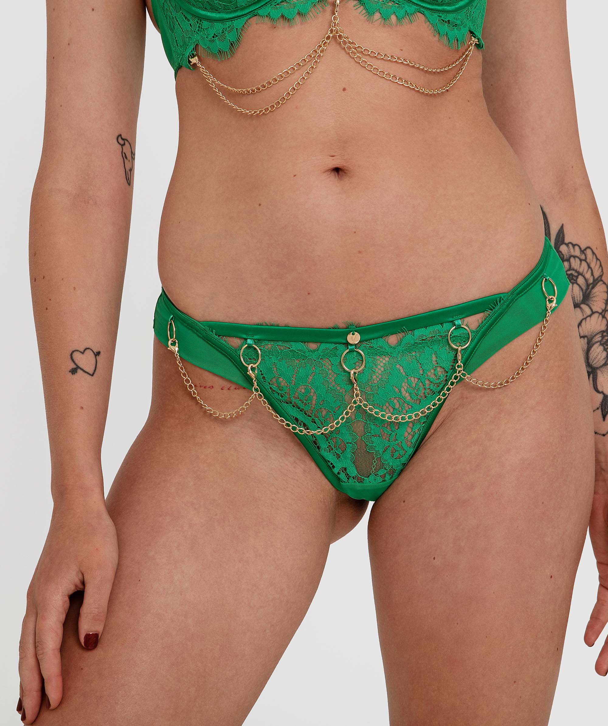 Vamp Paradise Hotel Brazilian Knicker - Green