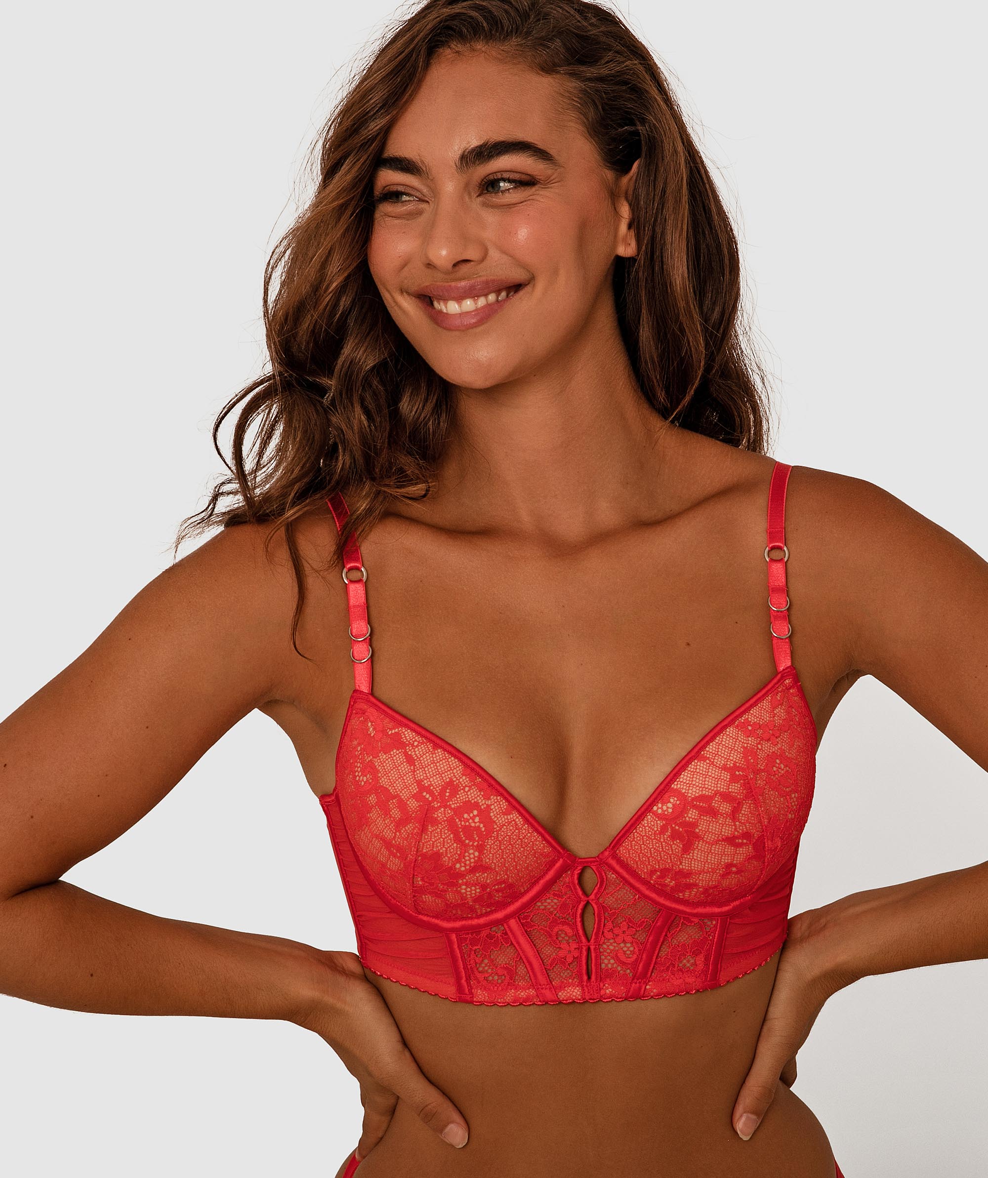 All About Me Push Up Bra - Light Red