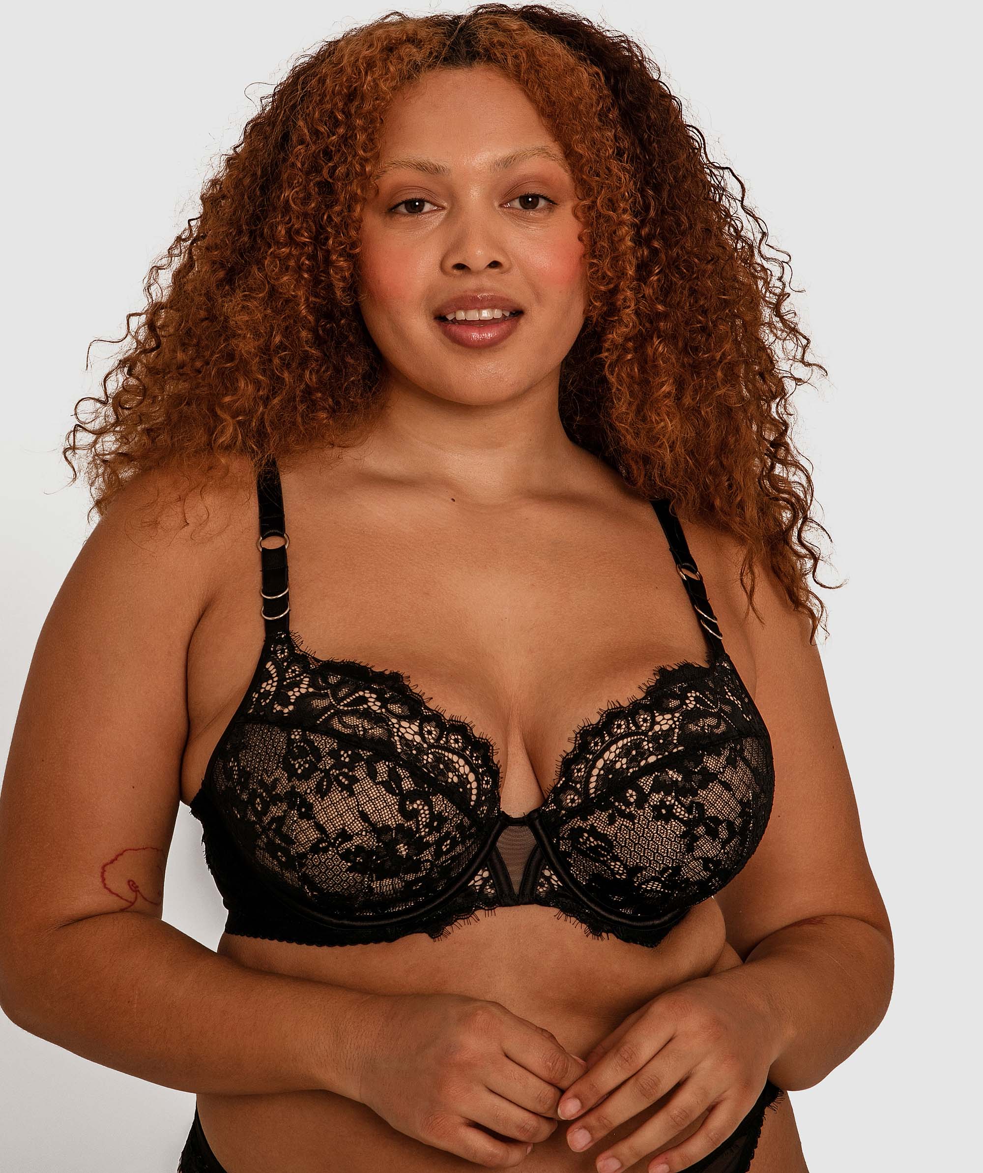 All About Me Plunge Full Cup Bra - Black