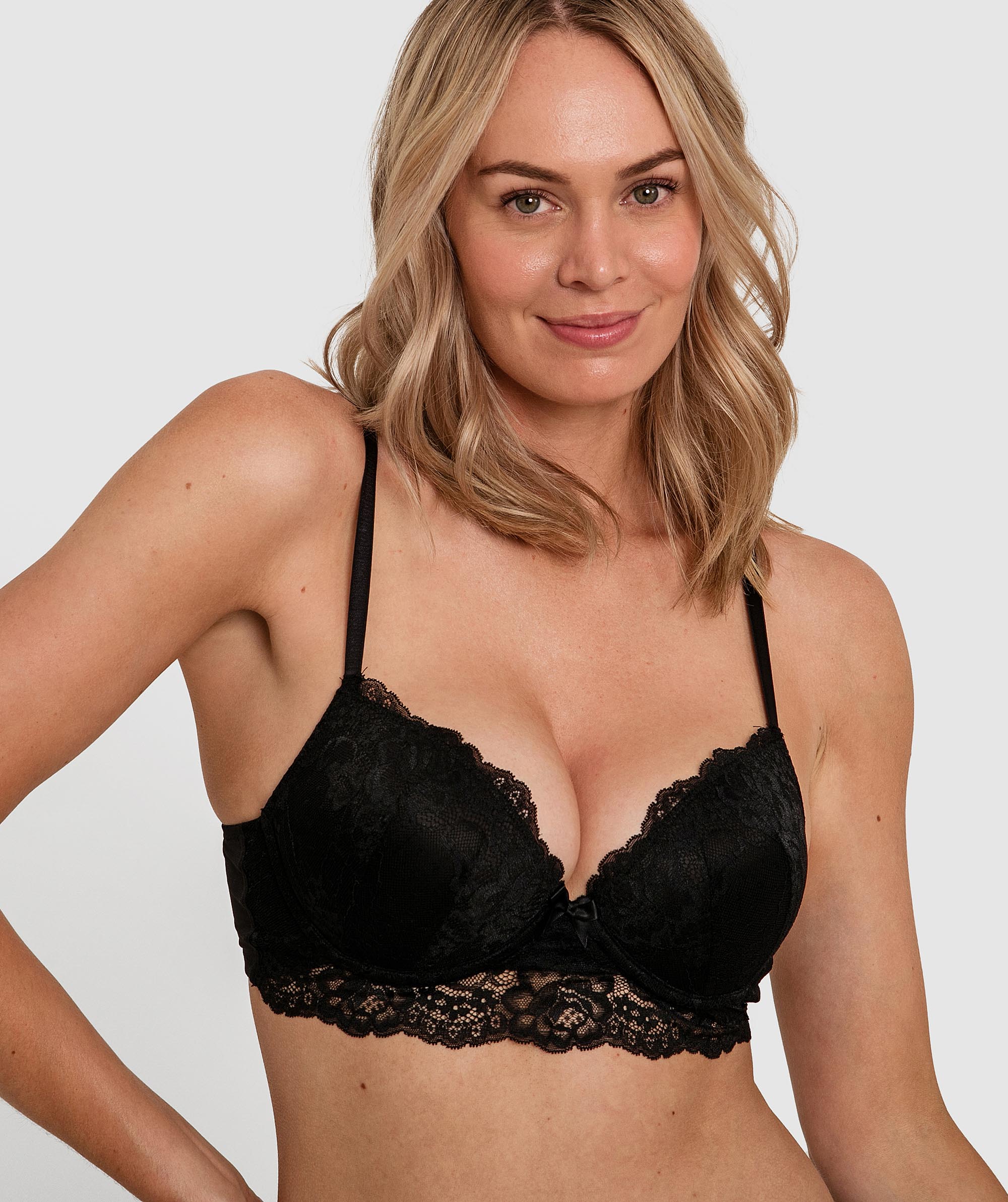Lauren Push Up Bra - Black