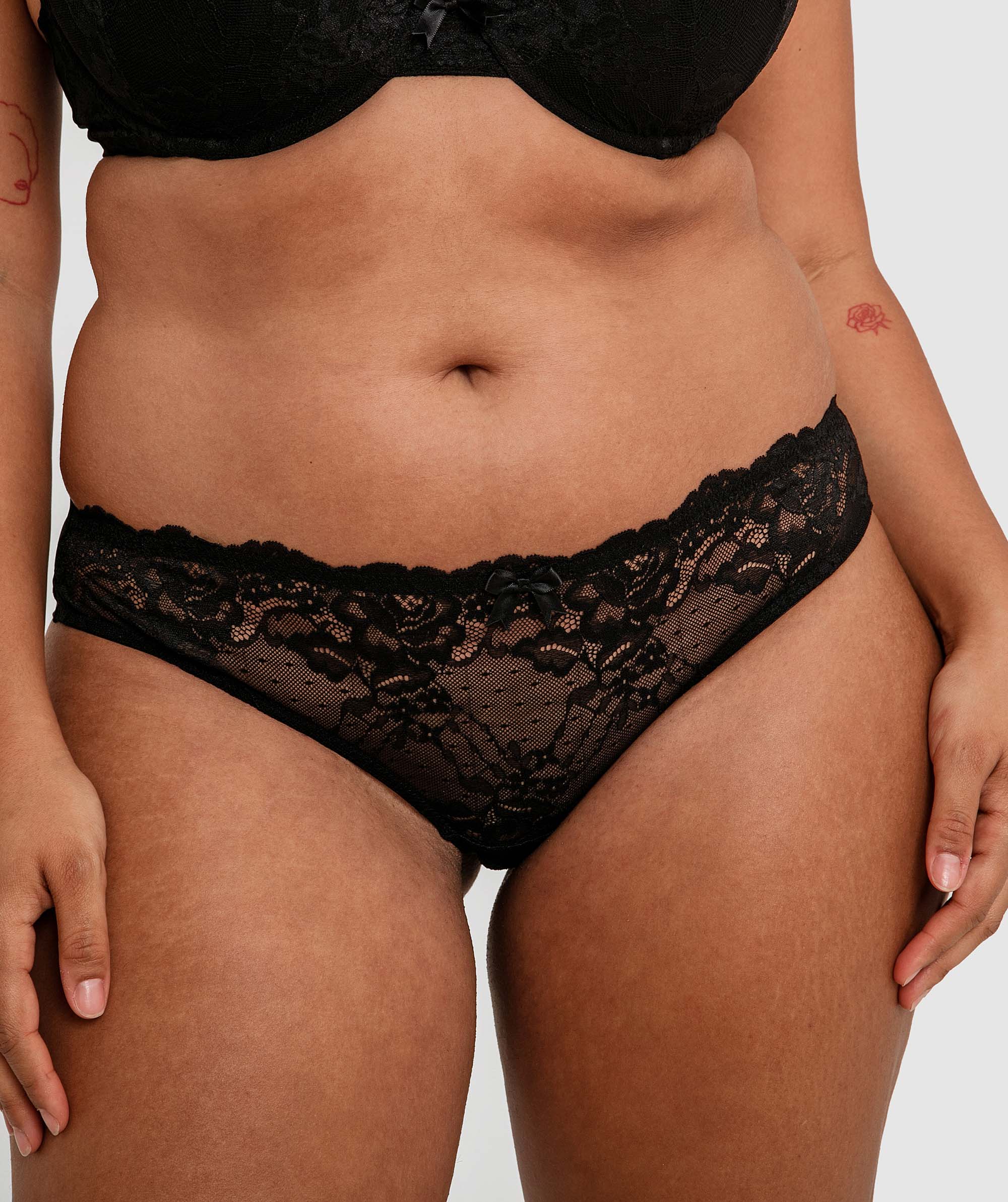 Lauren Brazilian Knicker - Black