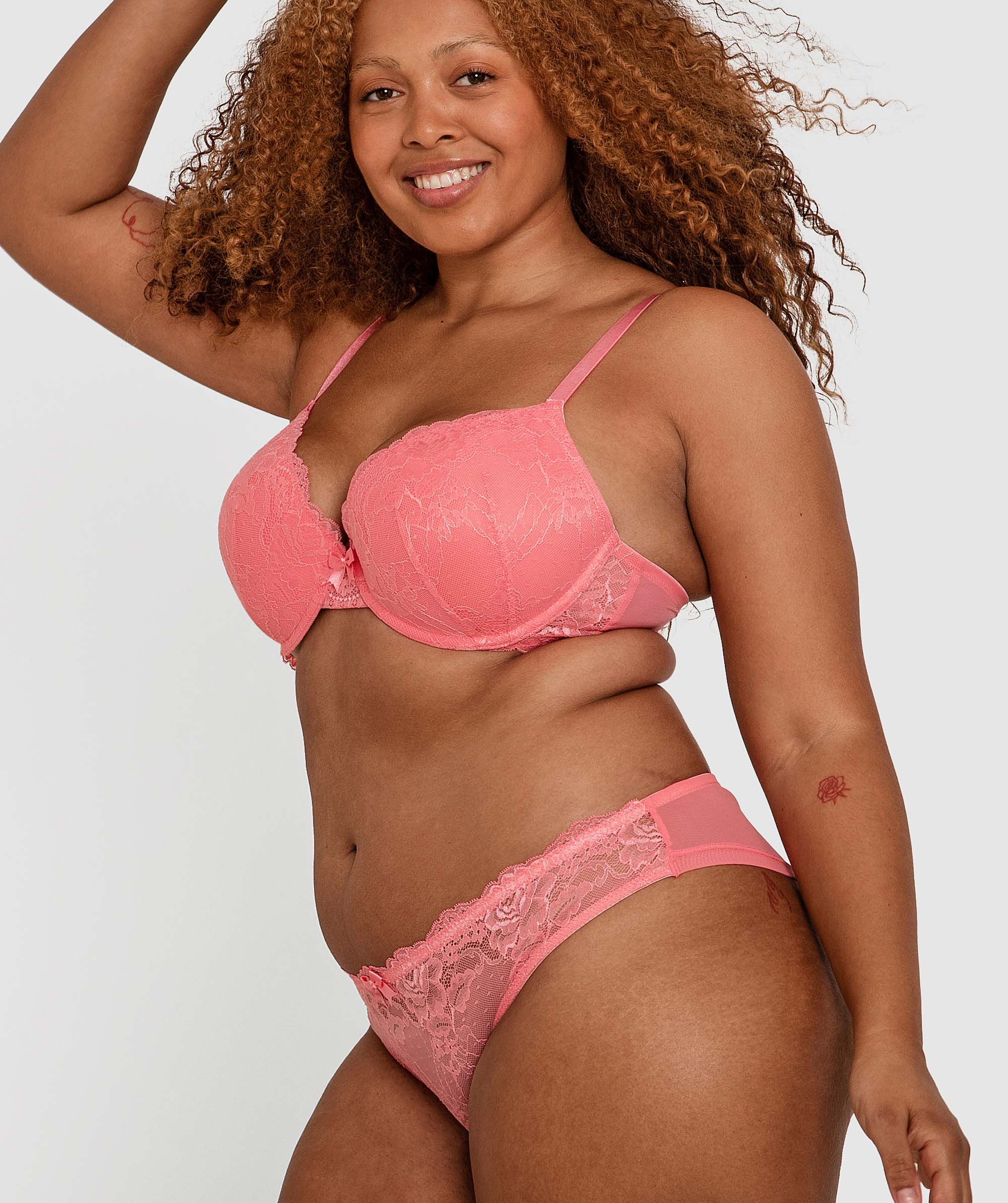 Lauren Brazilian Knicker - Light Pink
