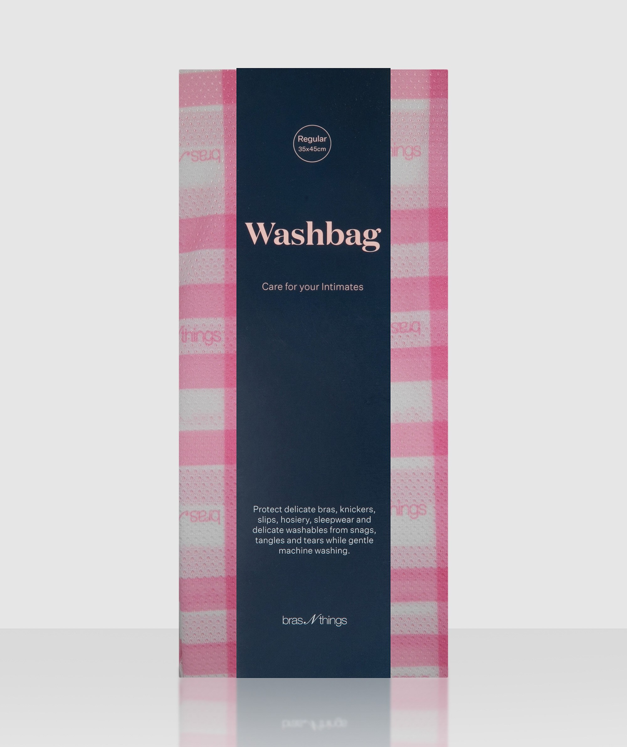 Bras N Things Gingham Regular Washbag Pink 01356801