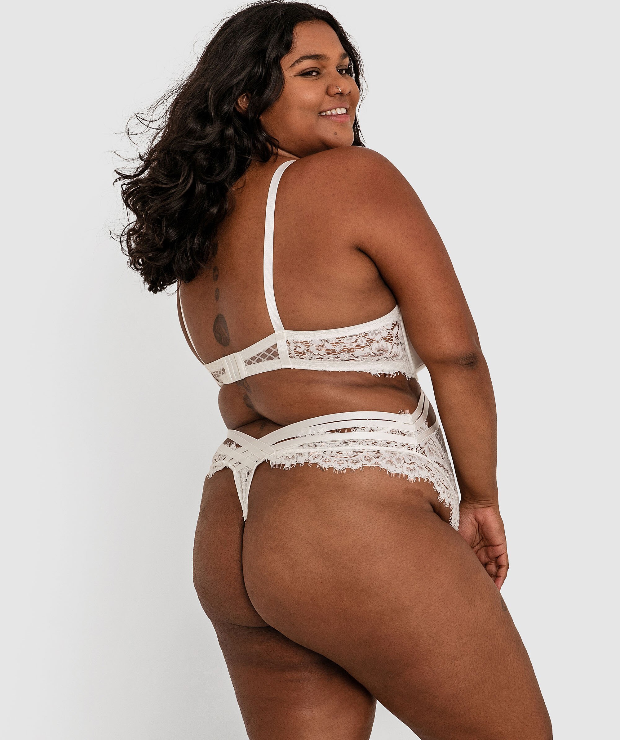 Night Games Voguish Push Up Bodysuit - Ivory