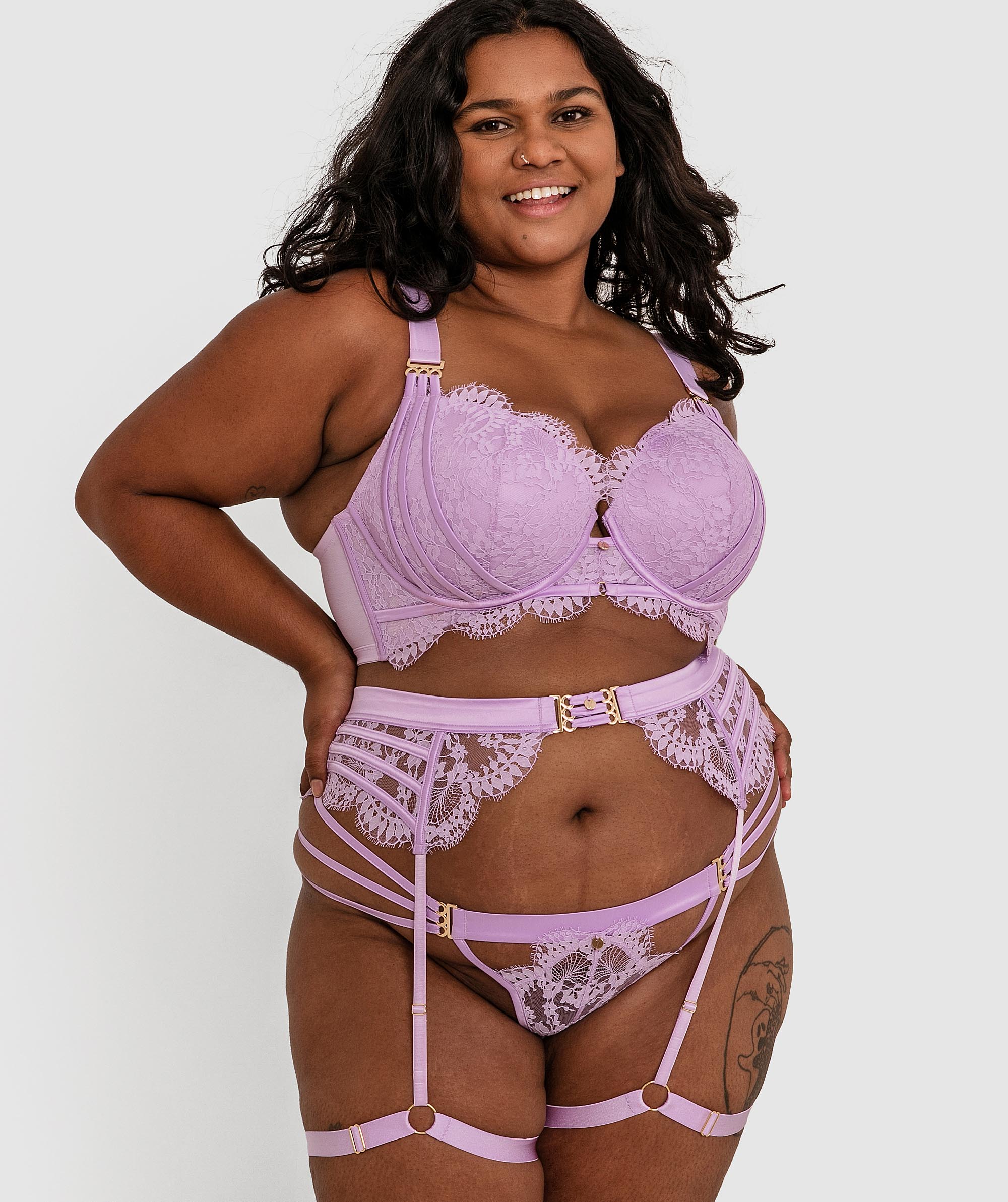 Vamp Back For More Push Up Bra - Lilac