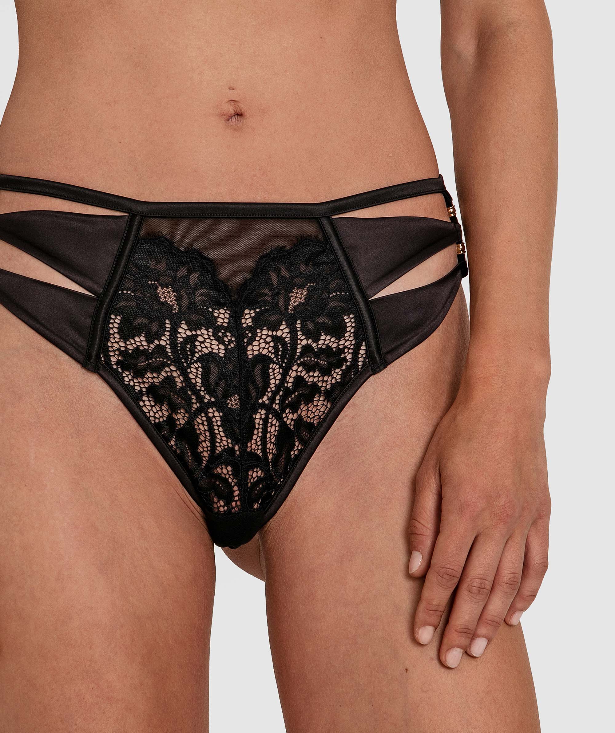 Frankie High Waist Knicker - Black